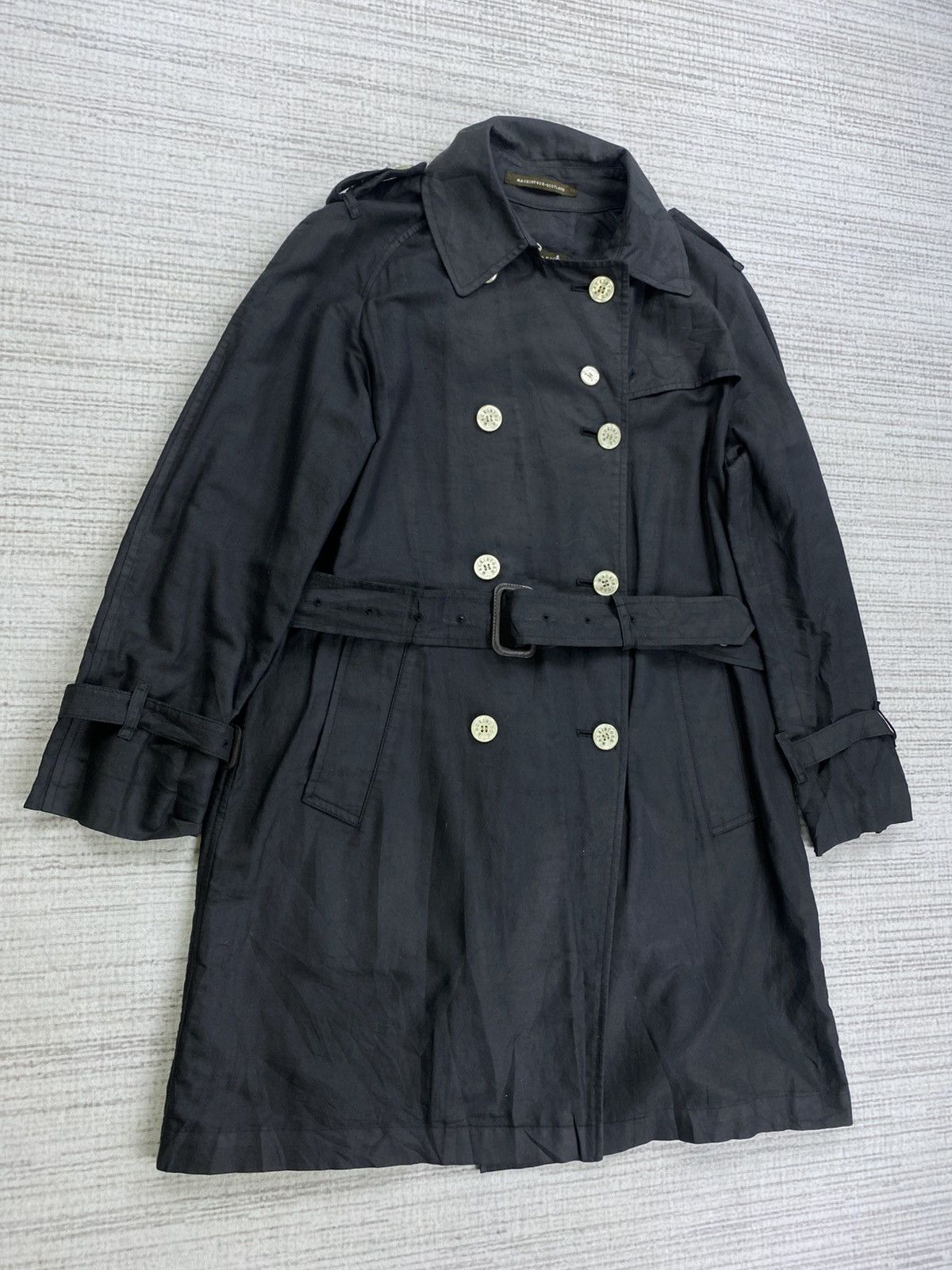 Mackintosh Vintage Mackintosh Scotland Black Trench Coat Jacket Size US M / EU 48-50 / 2 - 3 Thumbnail