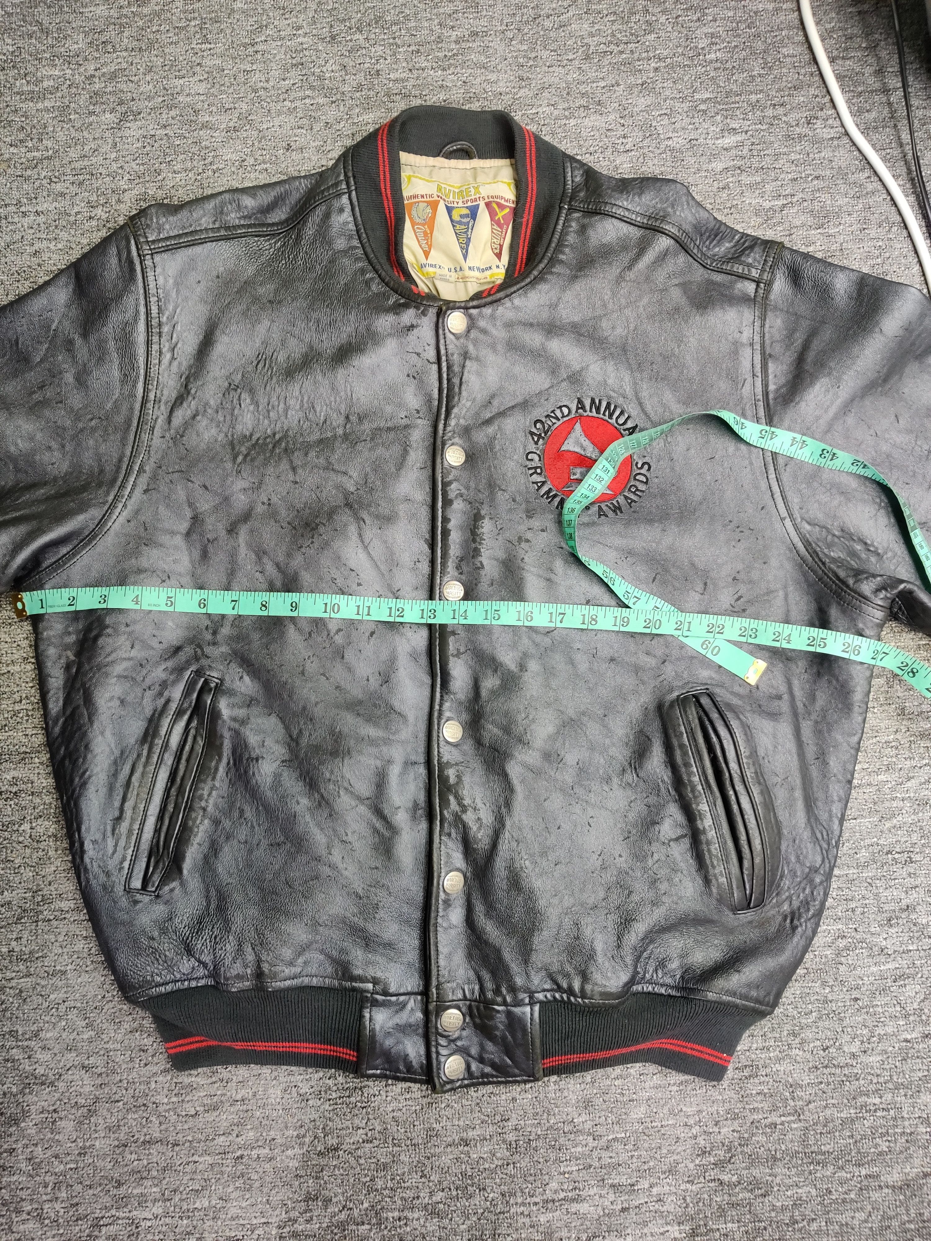 Avirex Vintage Avirex 42nd Grammy Awards Varsity Leather Jacket Size US XXL / EU 58 / 5 - 16 Thumbnail