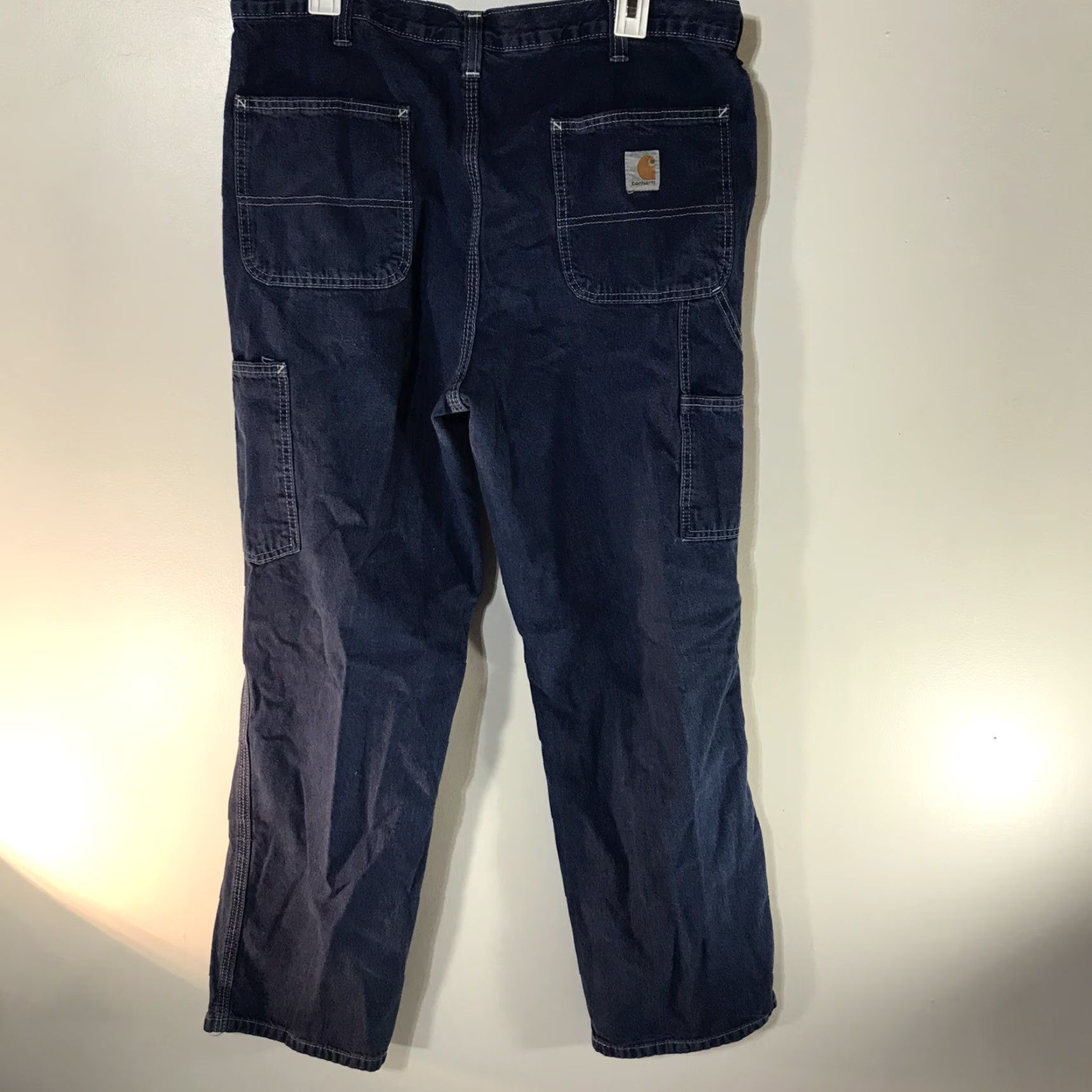 Carhartt Carhartt Carpenter Jeans Denim 36x30 Mens Straight Regular Blue Cotton Workwear 5-Pocket Size US 36 / EU 52 - 3 Thumbnail