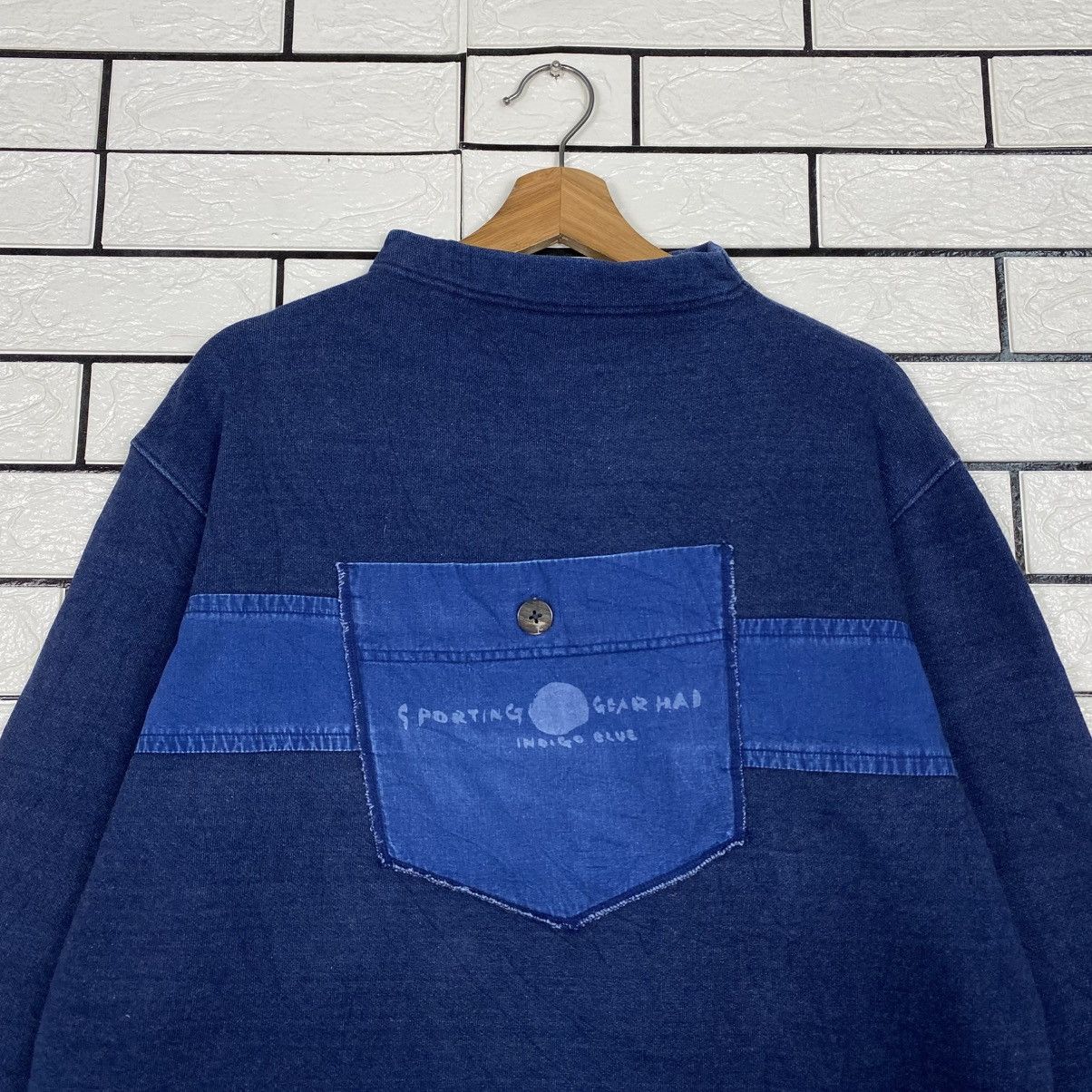 Issey Miyake Vintage Indigo Sweatshirt Hai Sporting Gear Issey Miyake Size US M / EU 48-50 / 2 - 4 Thumbnail