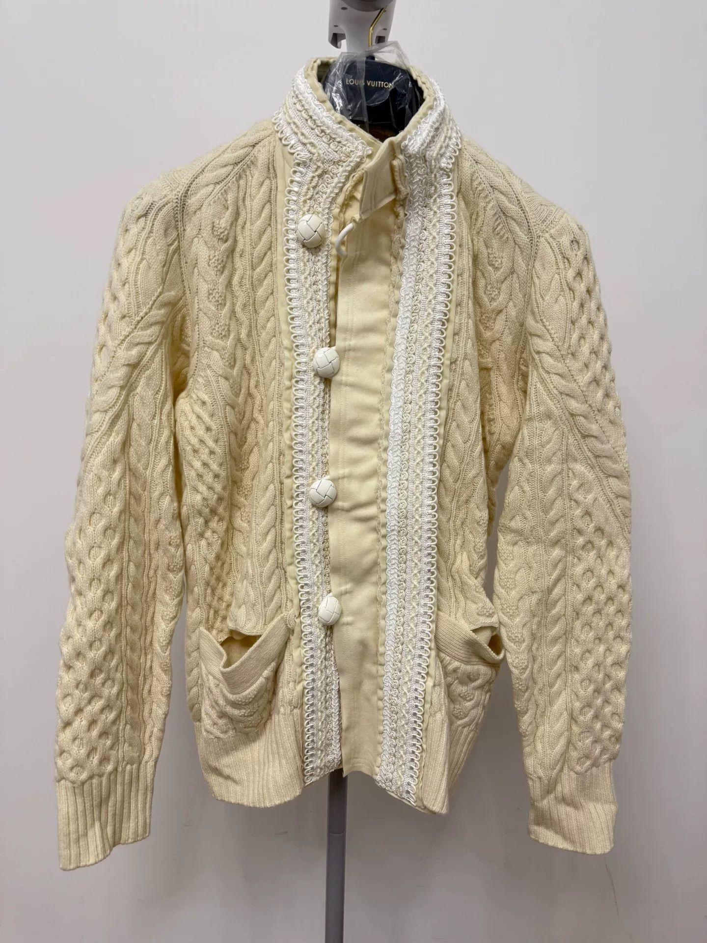 Sacai Sacai Pure Wool Knit Coat Size S / US 4 / IT 40 - 1 Thumbnail