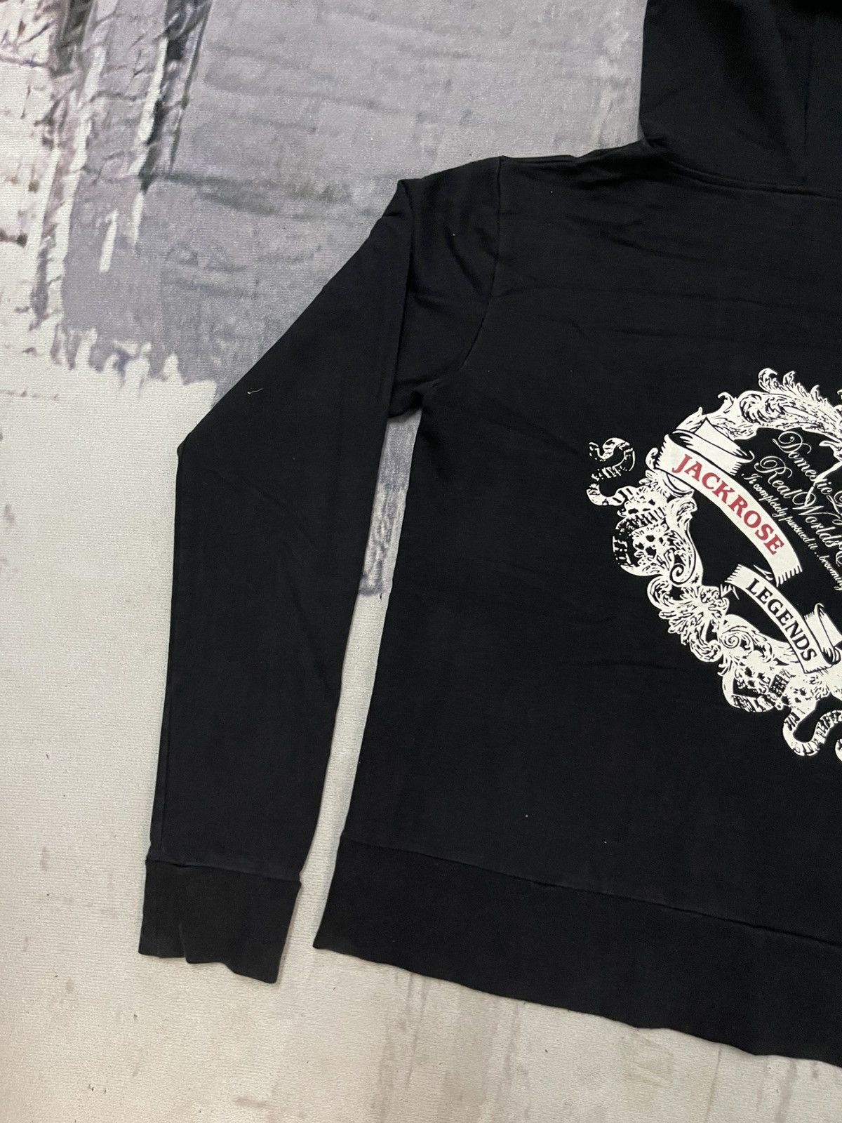 JACKROSE 2000s JACKROSE SPELLOUT HOODIE ZIPPER RARE DESIGN Size US S / EU 44-46 / 1 - 3 Thumbnail