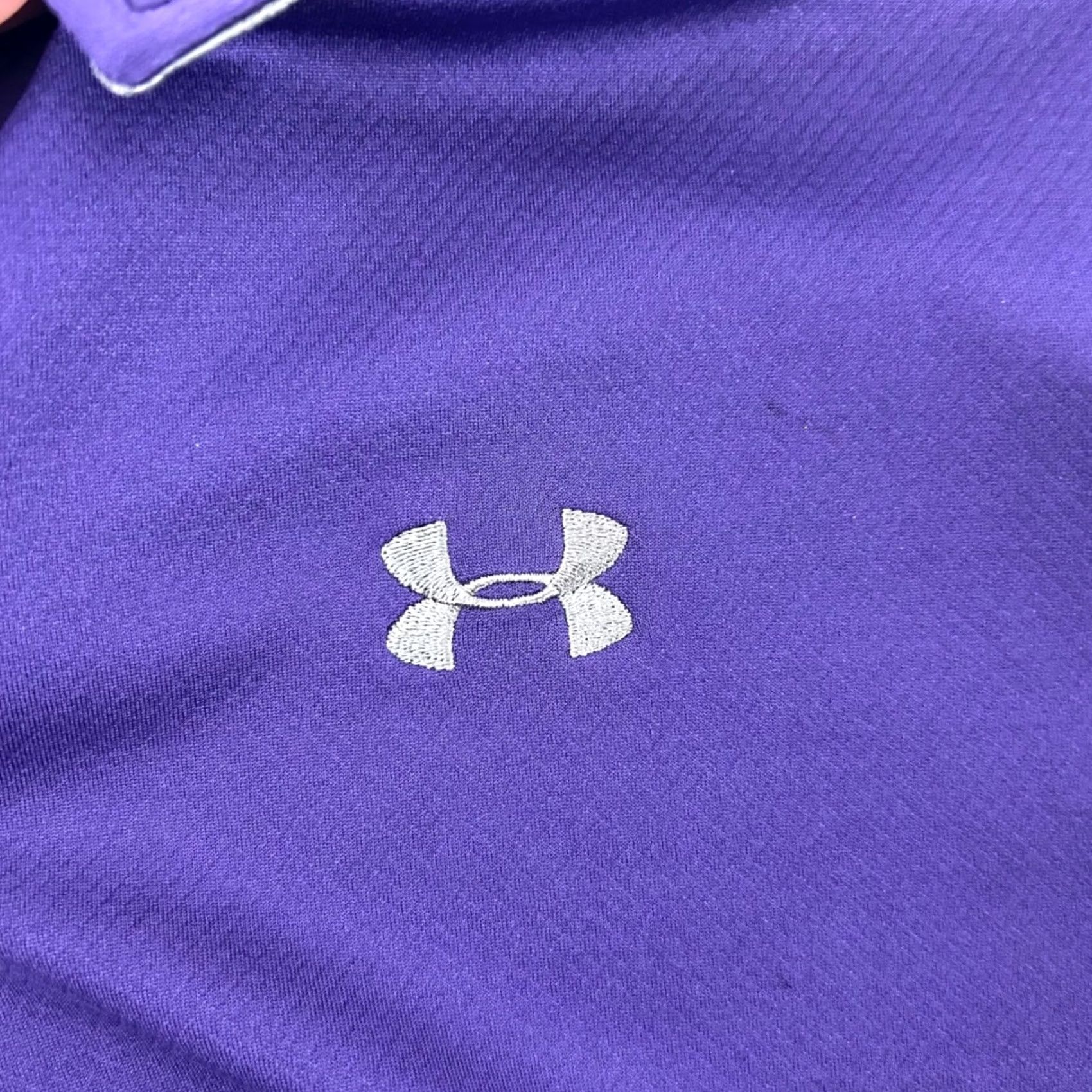 Under Armour Under Armour Polo Shirt Mens XXL Purple HeatGear Short Sleeve Athletic 1249072 Size US XXL / EU 58 / 5 - 5 Thumbnail