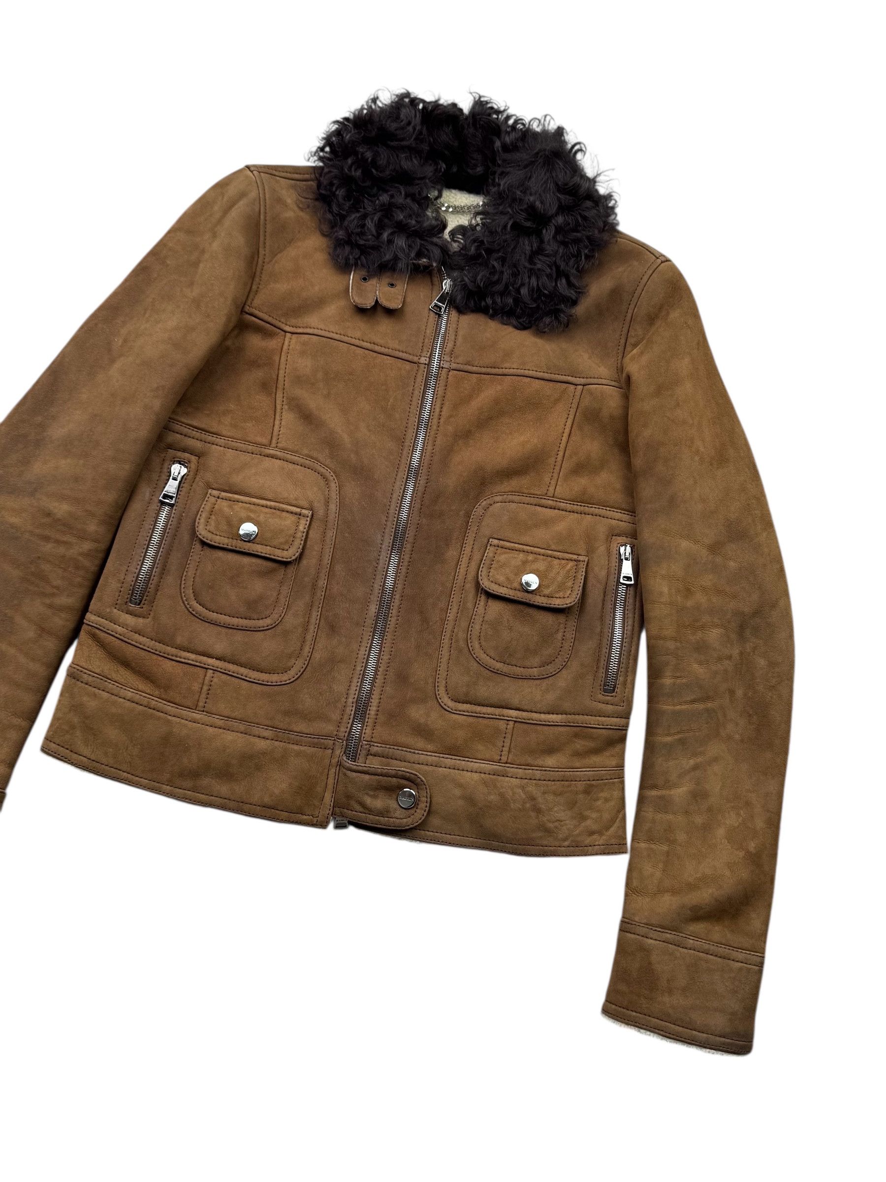 Japanese Brand Cropped Real Sheepskin Jacket From The 90's(V94) Size S / US 4 / IT 40 - 3 Thumbnail