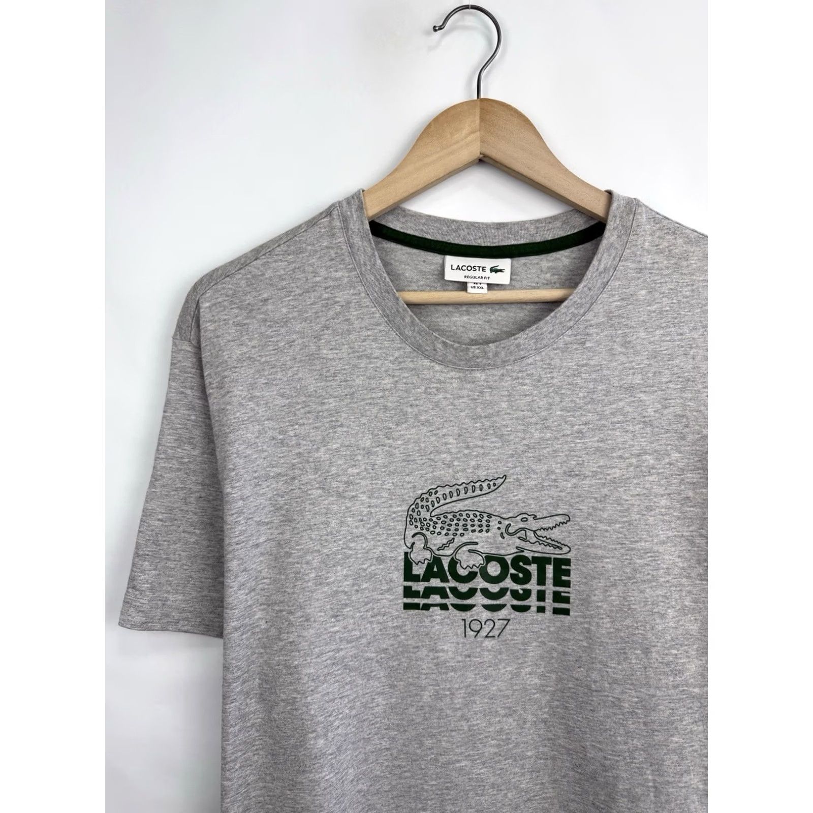 Lacoste Lacoste Regular Fit T-Shirt Made in France Rare Gray 2XL Men Shirt Mens Regular Fit XX L? Size US XXL / EU 58 / 5 - 7 Thumbnail
