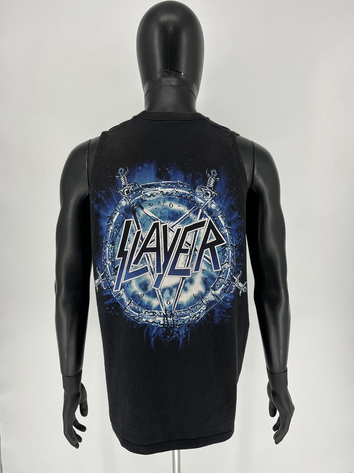 Band Tees × Slayer × Vintage !! VERY RARE !! Vintage Faded 90s Slayer Band Size US XL / EU 56 / 4 - 11 Thumbnail
