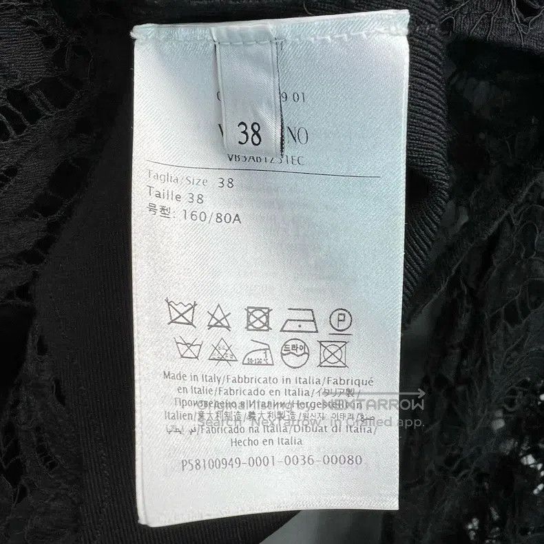 Valentino Valentino Black single-breasted openwork pattern shirt Size S / US 4 / IT 40 - 4 Thumbnail
