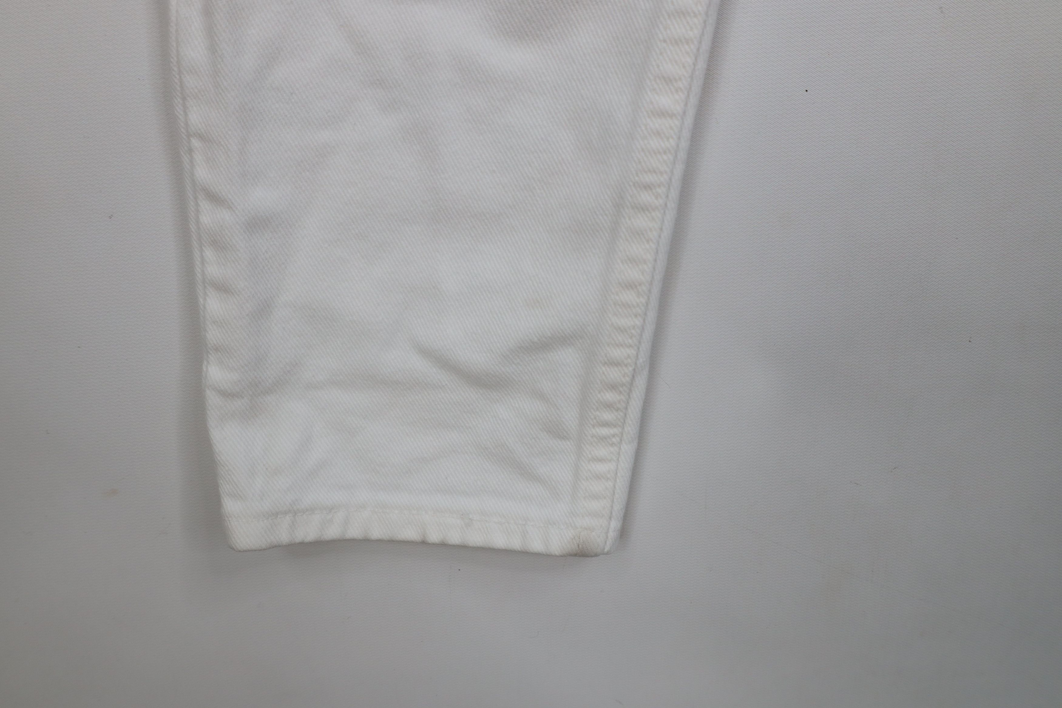 Levi's × Vintage Vintage 90s Levis 550 Fit Tapered Leg Denim Jeans White USA Size 28" / US 6 / IT 42 - 5 Thumbnail