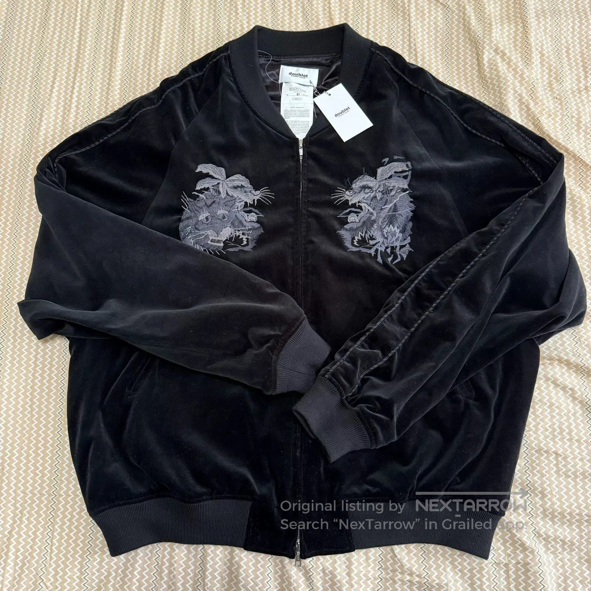 Doublet Doublet FW22 Fleece Embroidered Jacket. Size US M / EU 48-50 / 2 - 1 Thumbnail
