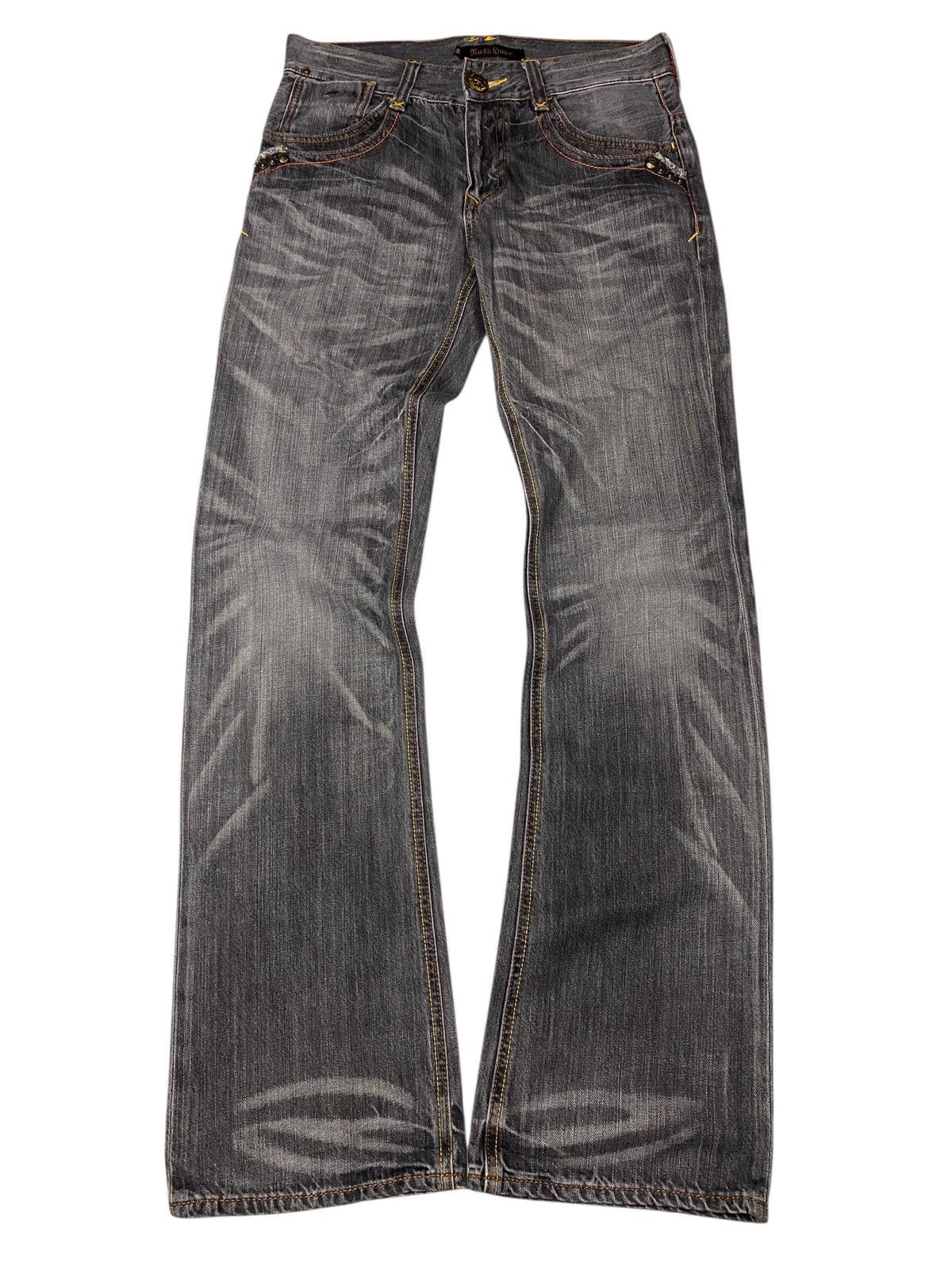 Le Grande Bleu (L.G.B.) 2000's Rush Hour Seawash Clawmark Flared Jeans Size US 30 / EU 46 - 1 Thumbnail