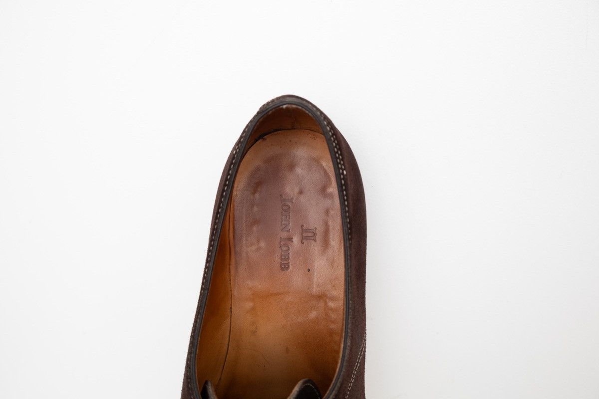 John Lobb John Lobb Clipper Suede Three-Eyelet Derby Shoes Size:US9.5E Size US 9.5 / EU 42-43 - 9 Thumbnail