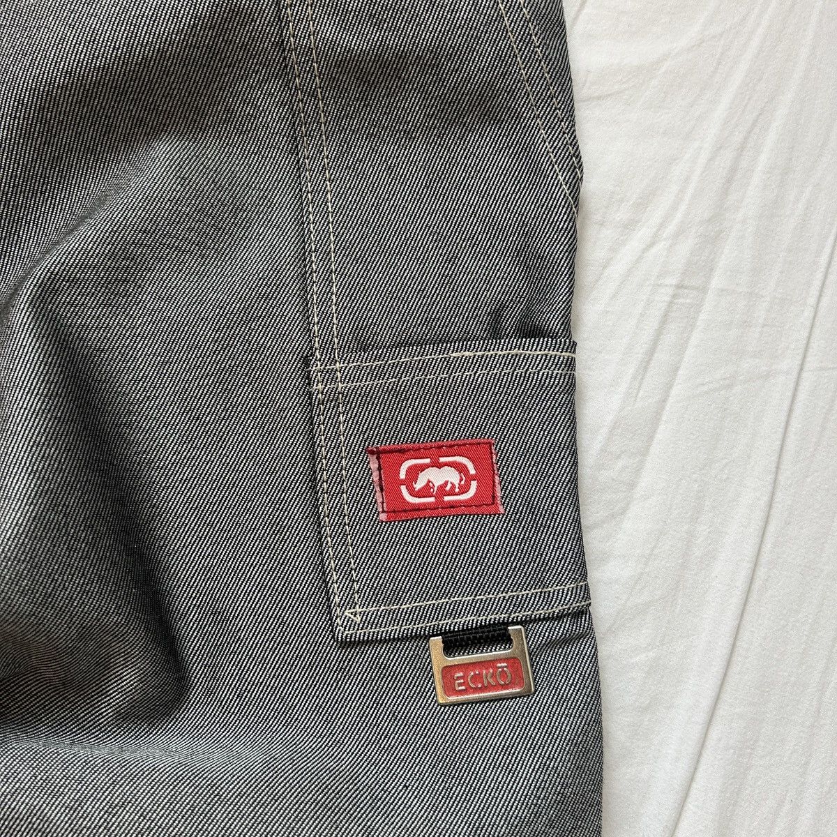 Ecko Unltd. Y2K ECKO untld. Baggy jeans skate silver Size US 30 / EU 46 - 6 Thumbnail