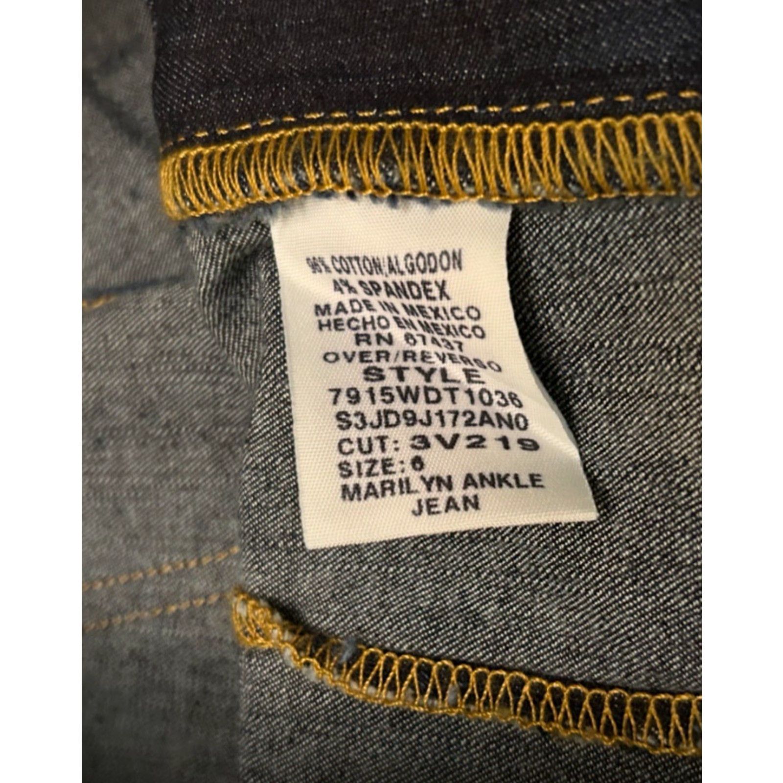 Polo Ralph Lauren VINTAGE Polo Jeans Marilyn Ankle Zip Jeans Womens Size 6 90s Polo Ralph Lauren Blue Size 28" / US 6 / IT 42 - 5 Thumbnail