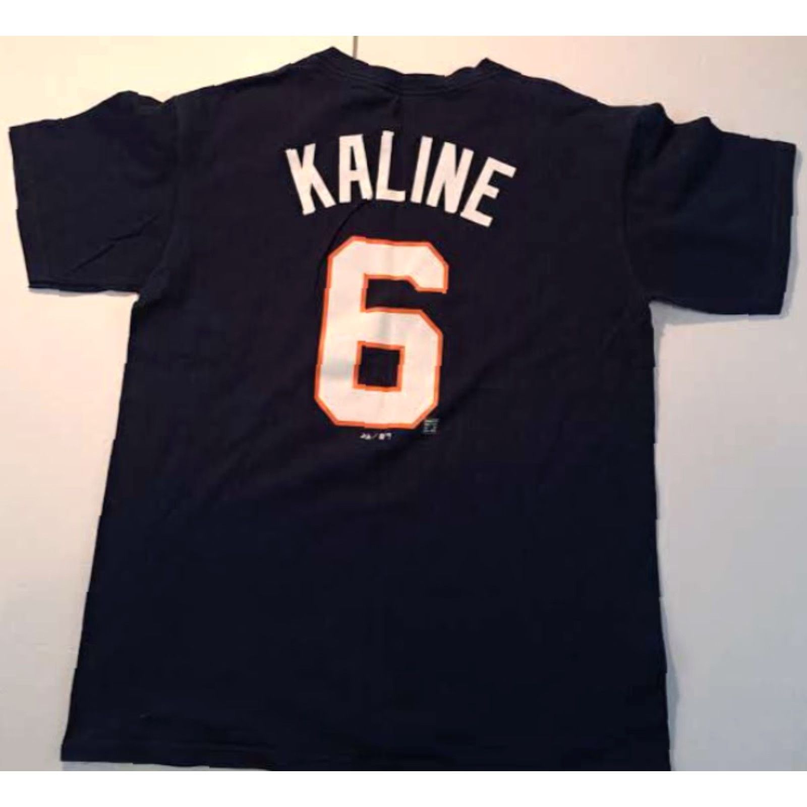 Vintage Majestic T-Shirt Detroit Tigers Al Kaline Printed Crew Neck Blue Cotton Jersey Men's M EUC Size US M / EU 48-50 / 2 - 2 Thumbnail