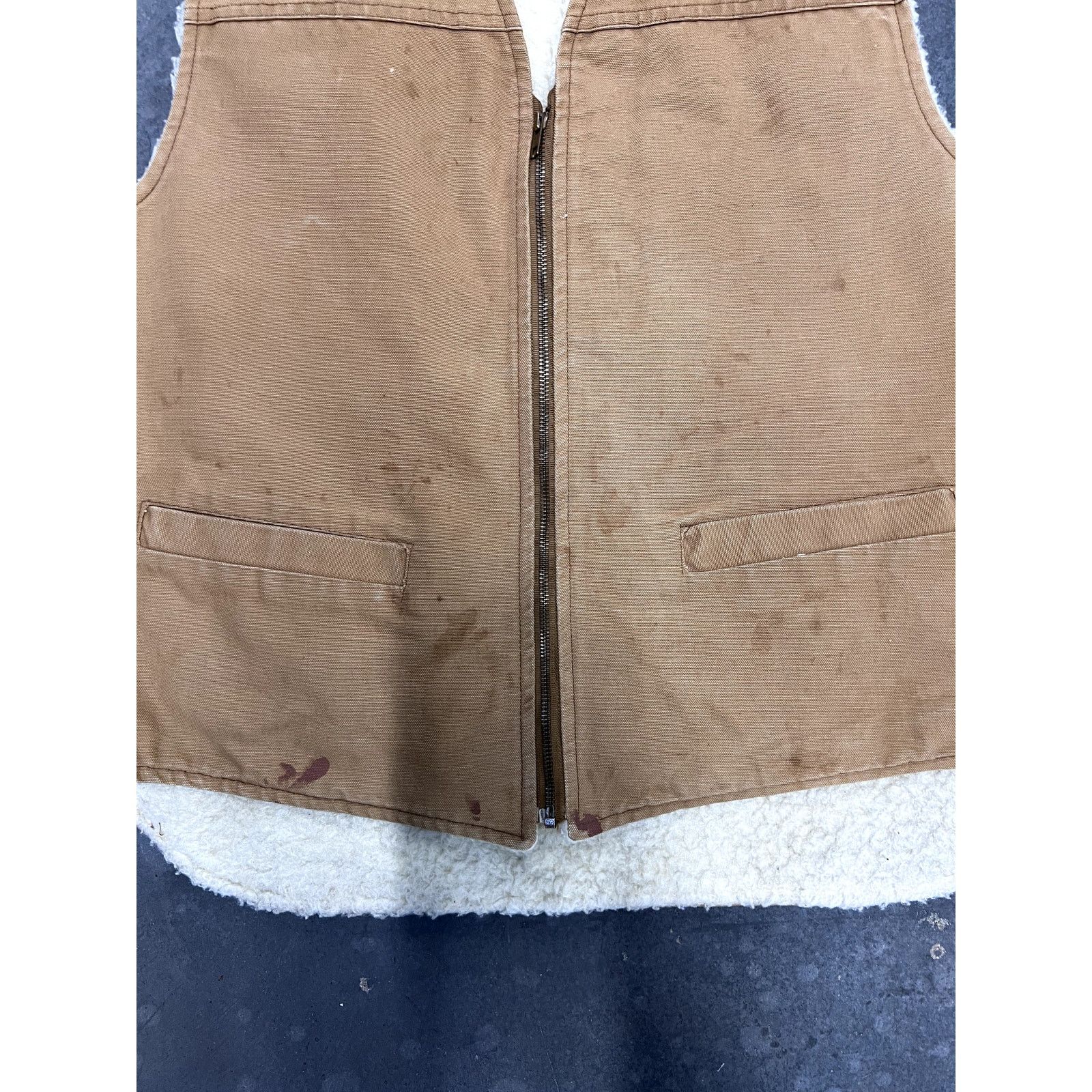 Carhartt Vintage Carhartt Sherpa Lined Brown Vest Sz XXL Size US XXL / EU 58 / 5 - 2 Thumbnail
