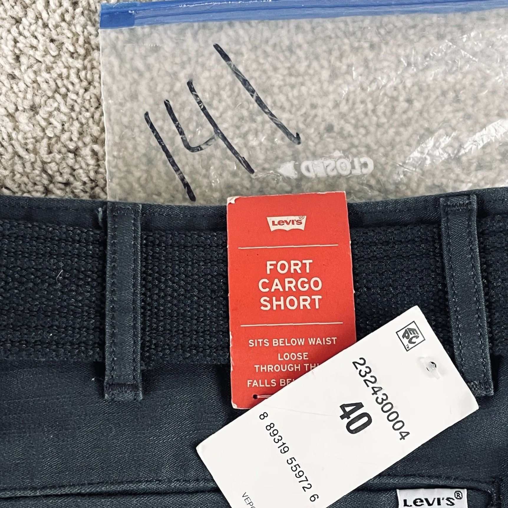 Levi's Levi's Fort Cargo Shorts Men's 40 Green Cargo Pocket Cotton NWT Medium Wash Outfit Casual Outdoors Size US 36 / EU 52 - 6 Thumbnail