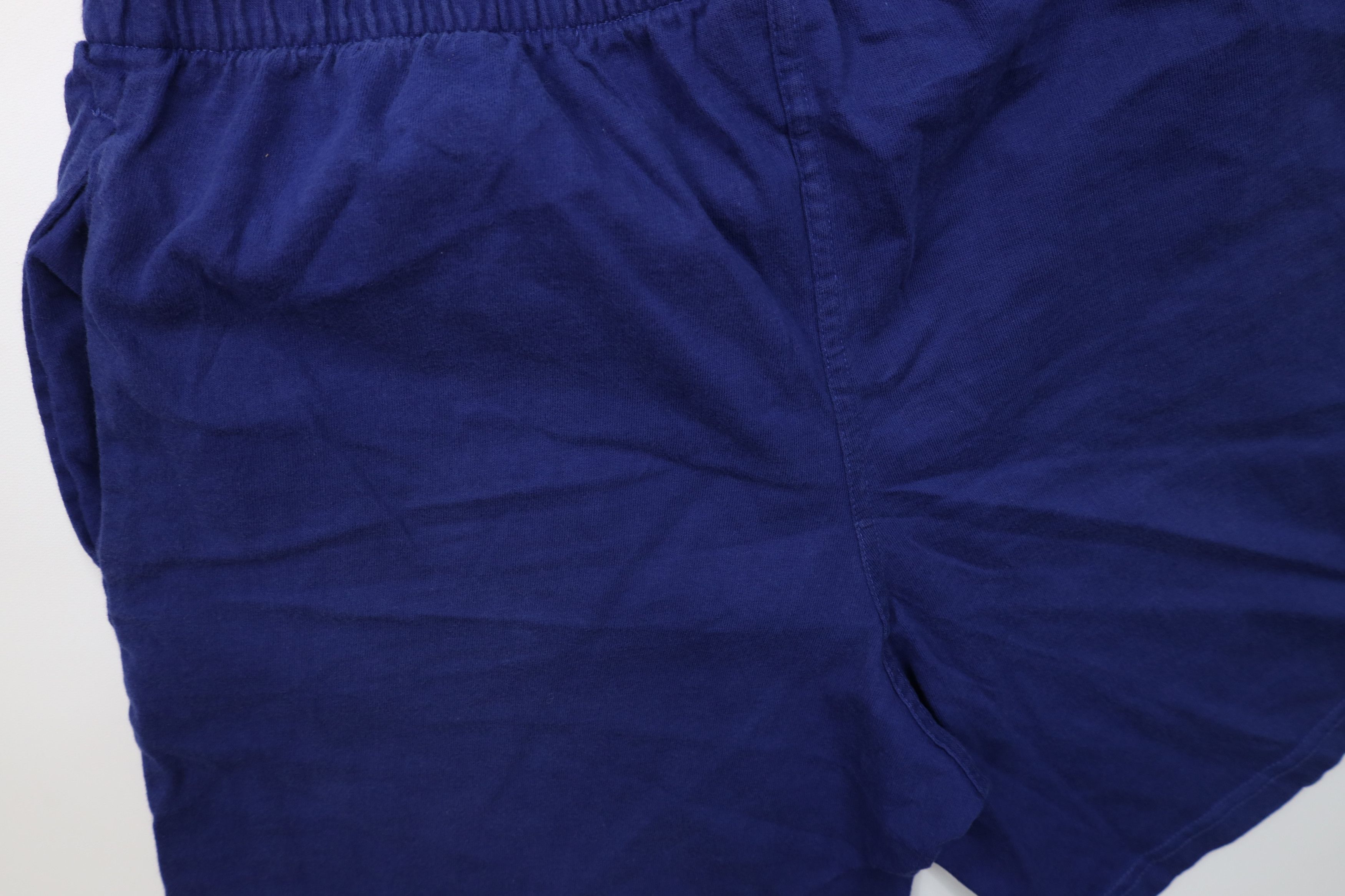 Vintage Vintage 90s Streetwear Blank Cotton Above Knee Shorts Blue Size US 34 / EU 50 - 13 Thumbnail