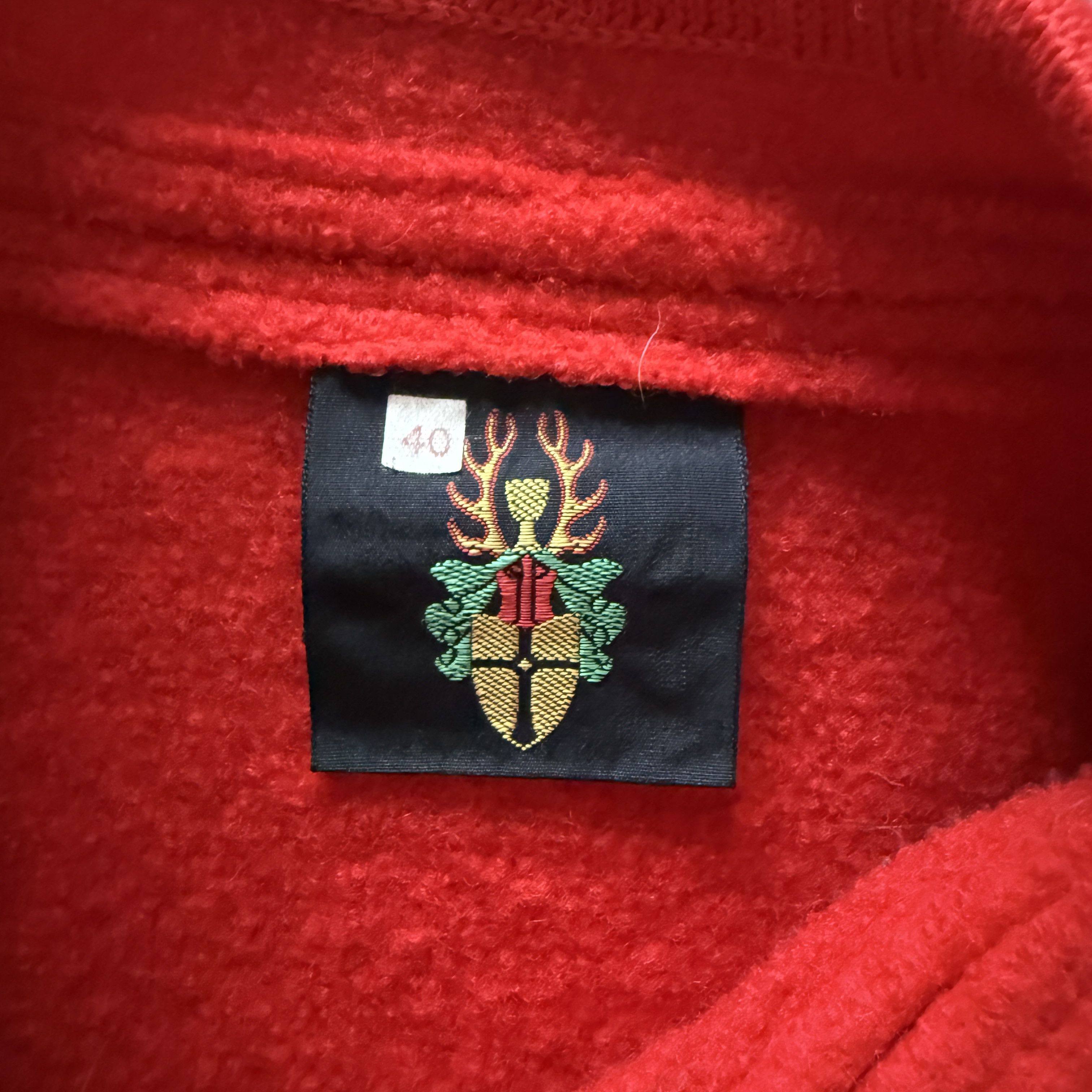 Other VTG German Cherry Red Boiled Wool Jacket Trachten Alpine Size S / US 4 / IT 40 - 9 Thumbnail
