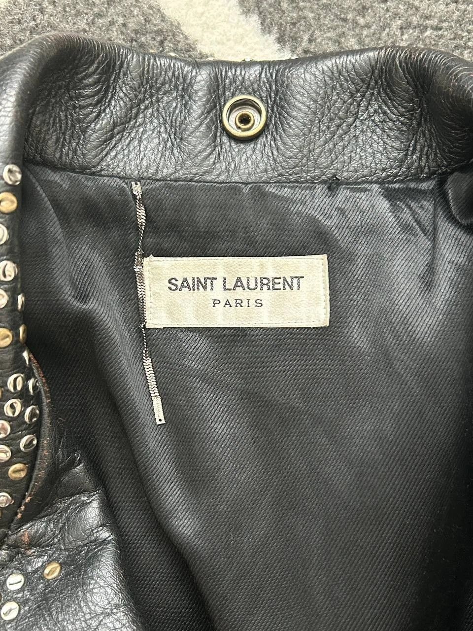 Saint Laurent Paris Saint Laurent Studded Biker Leather Jacket Size US M / EU 48-50 / 2 - 3 Thumbnail