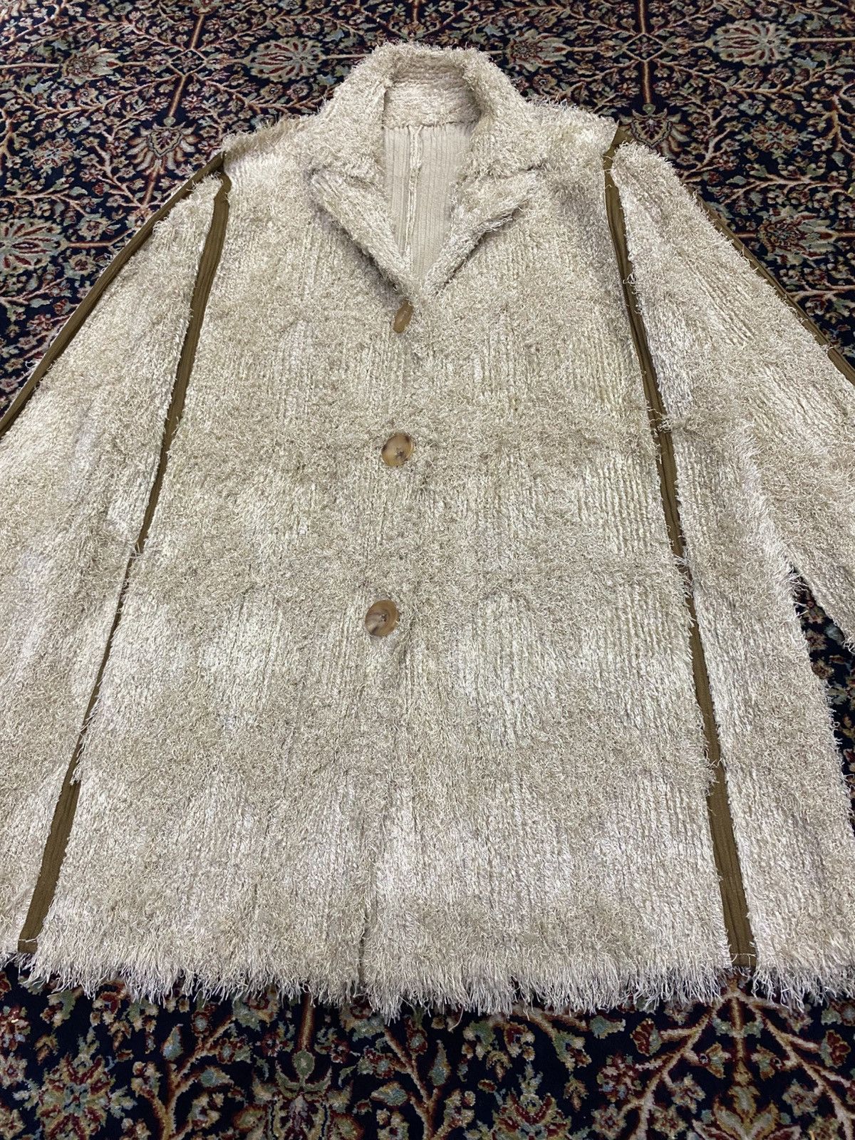 Issey Miyake ISSEY MIYAKE PLEATS PLEASE HAIRY LACES JACKET Size US S / EU 44-46 / 1 - 1 Thumbnail
