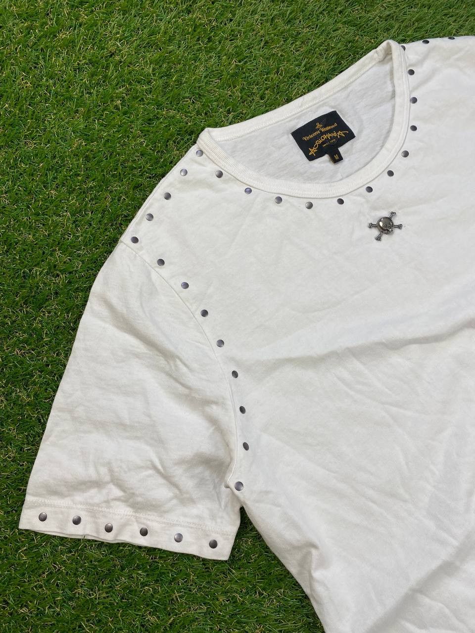 Designer × Vivienne Westwood Vivienne Westwood Anglomania Round Neck Riveted Studs Tee Size M / US 6-8 / IT 42-44 - 2 Thumbnail