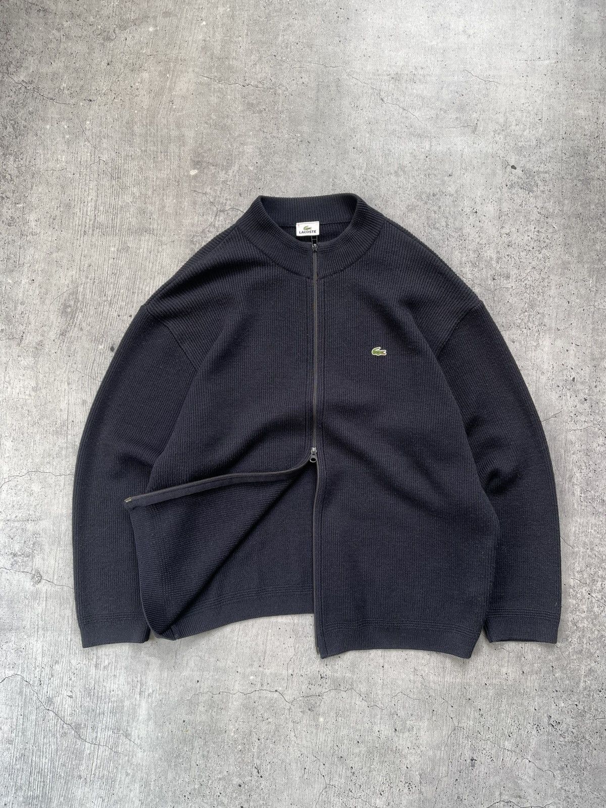 Lacoste Lacoste Sweater Full Zip Cotton Track Jacket Logo Black Size US XXL / EU 58 / 5 - 1 Thumbnail