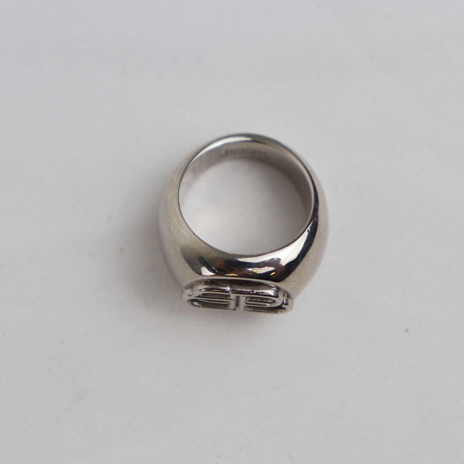 Balenciaga o1rshd1 Size: 54 / BB Logo Ring in Silver Size ONE SIZE - 5 Thumbnail