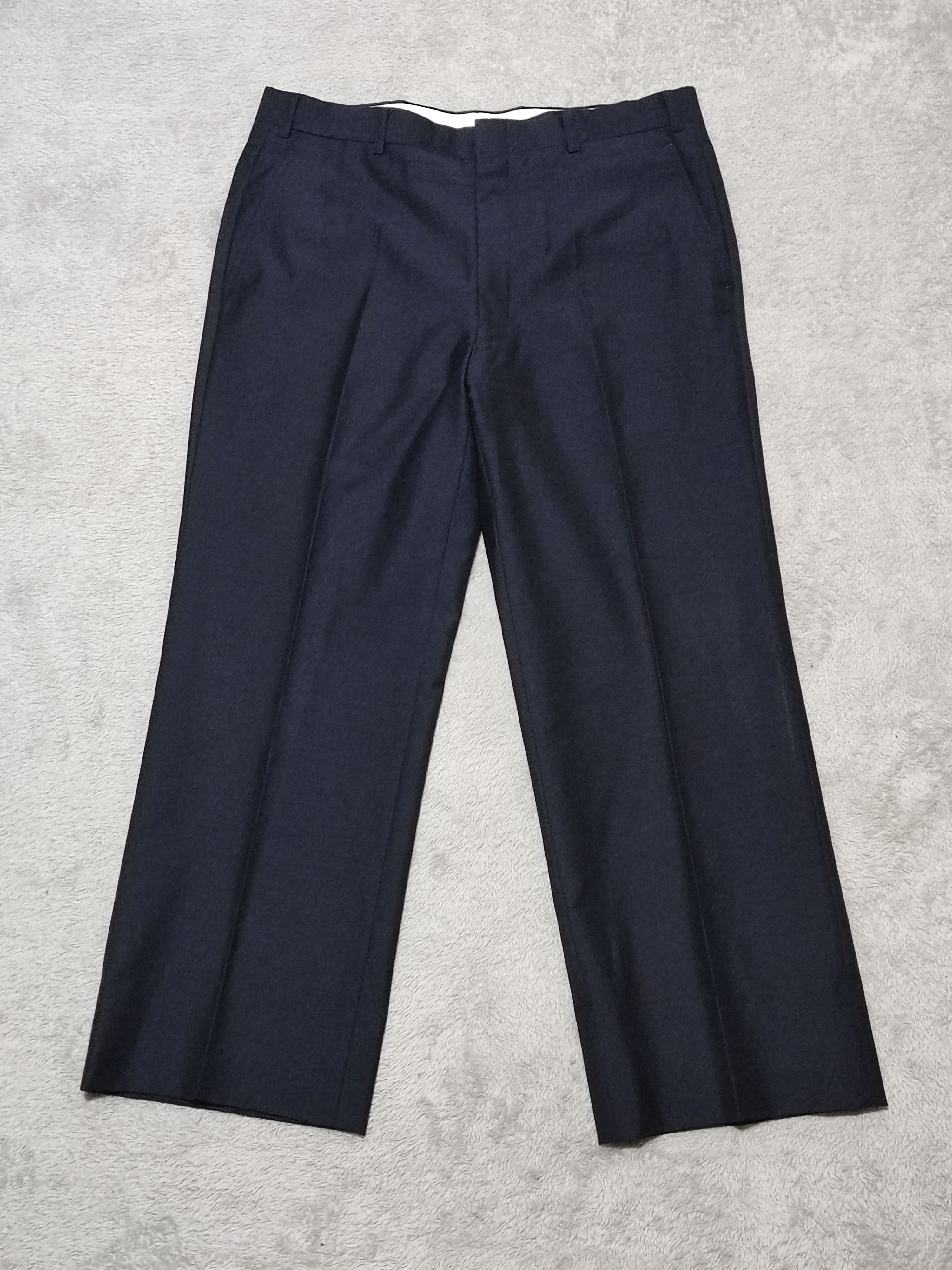 Burberry Vintage Burberrys Wool Mohair Blend Trousers Navy Blue Japan Size US 34 / EU 50 - 1 Thumbnail
