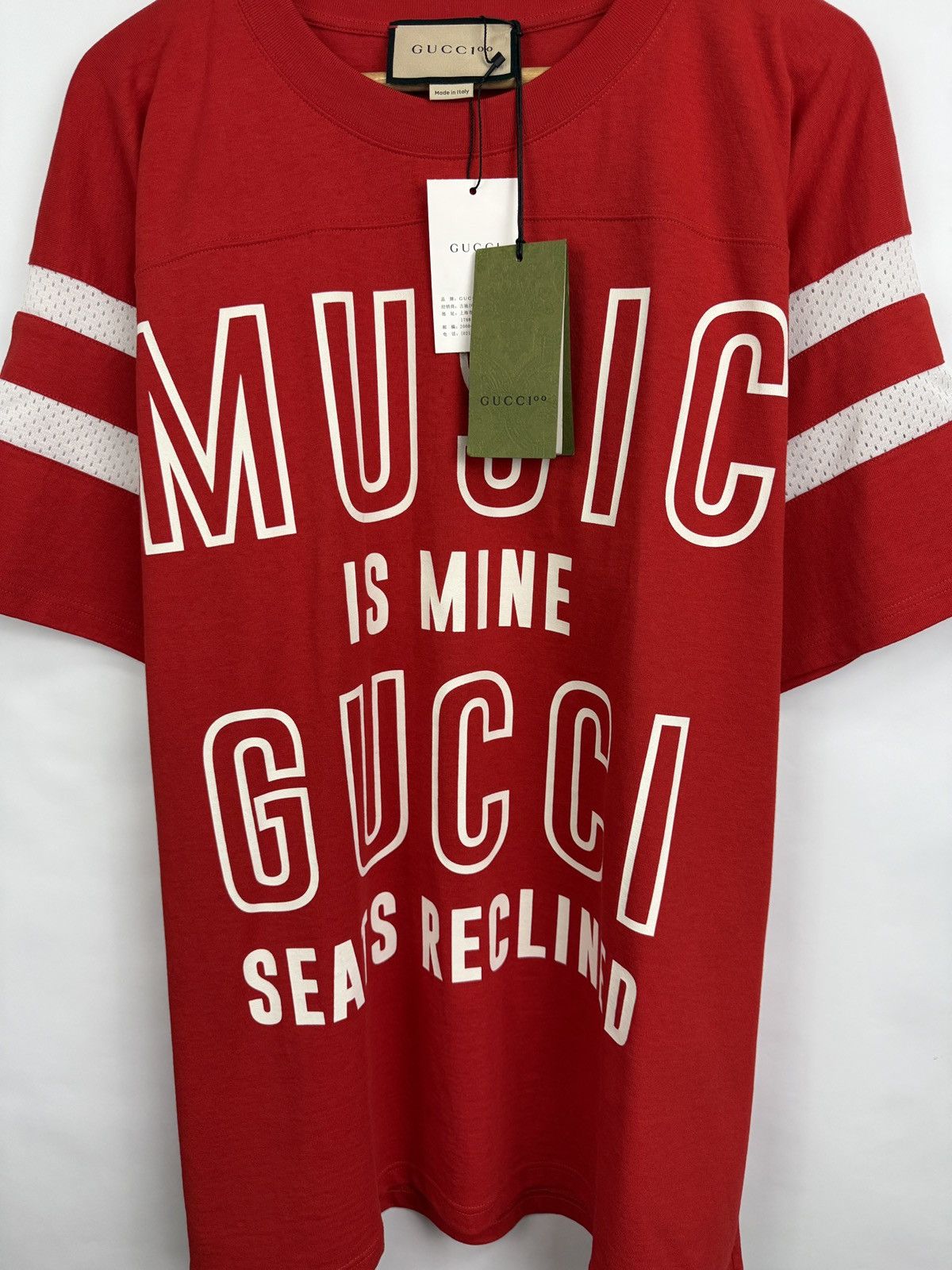 Gucci 🇮🇹 Gucci Gucci Music Is Mine T-Shirt Sony Music Made in Italy Size US XL / EU 56 / 4 - 6 Thumbnail
