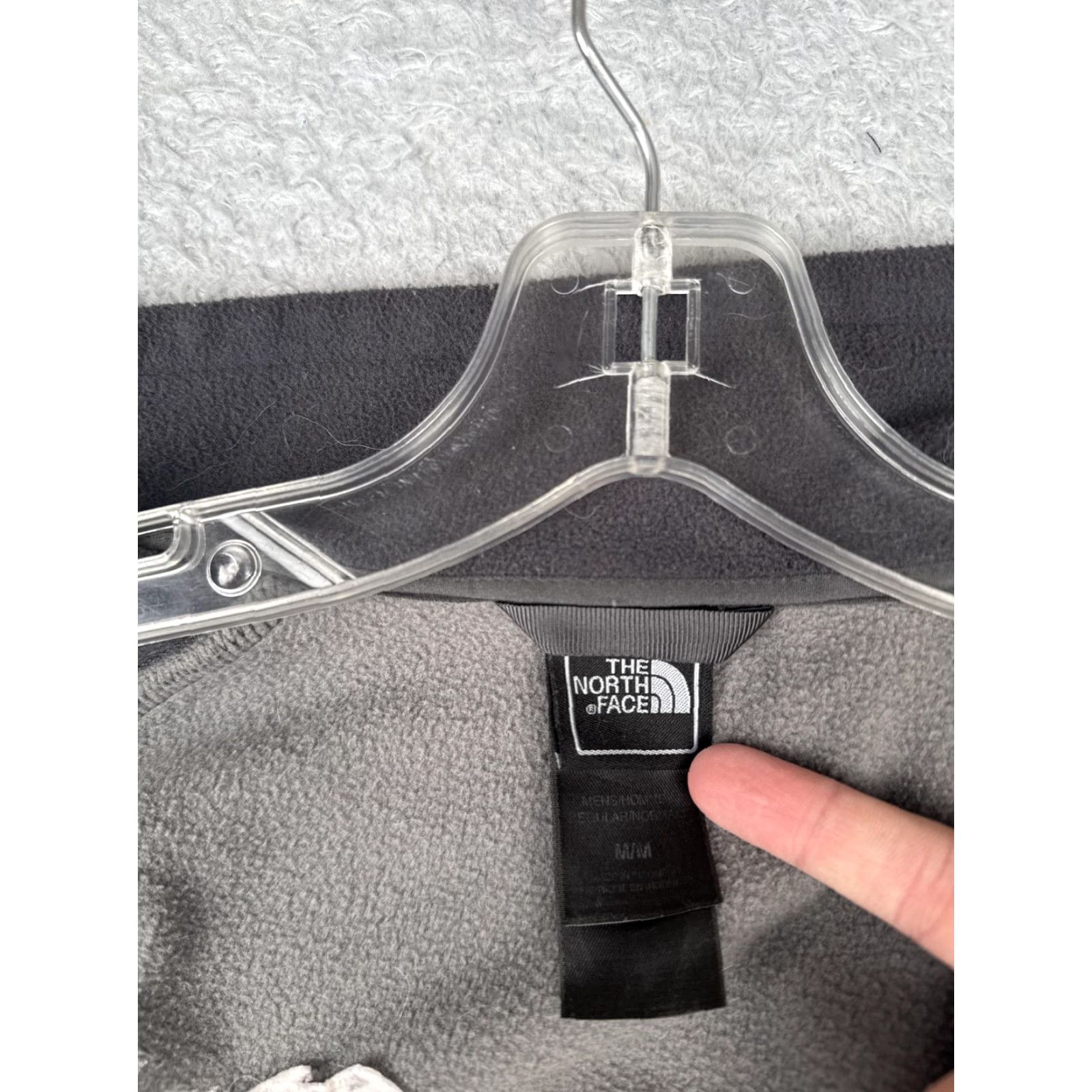 The North Face The North Face Jacket Mens Medium Gray Black Fleece Full Zip Embroidered Logo Size US M / EU 48-50 / 2 - 4 Thumbnail