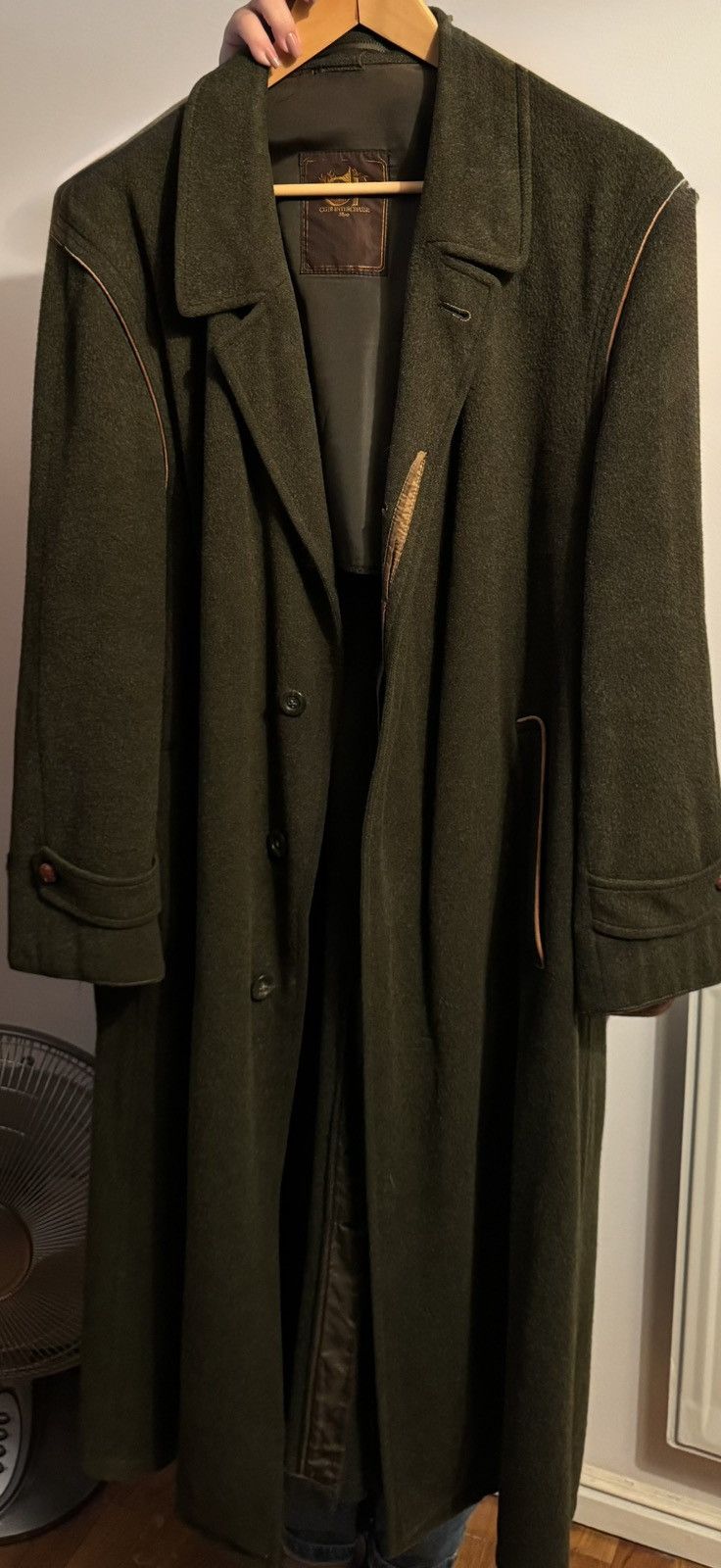 Other Club Interchasse Paris Loden Overcoat - Dark Green Size US L / EU 52-54 / 3 - 1 Thumbnail