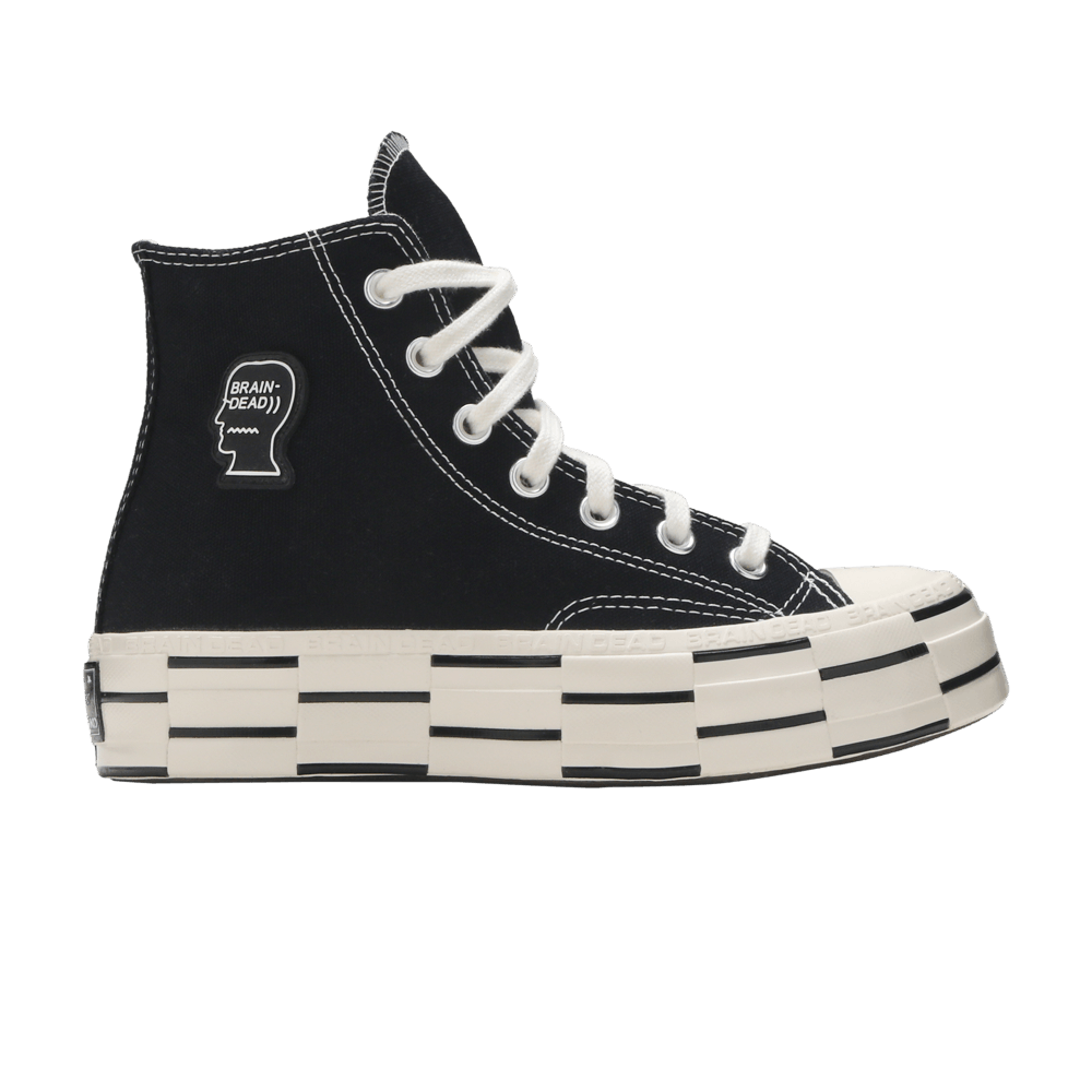 image of Brain Dead X Chuck 70 High Black Shoes, Men's (Size 8)