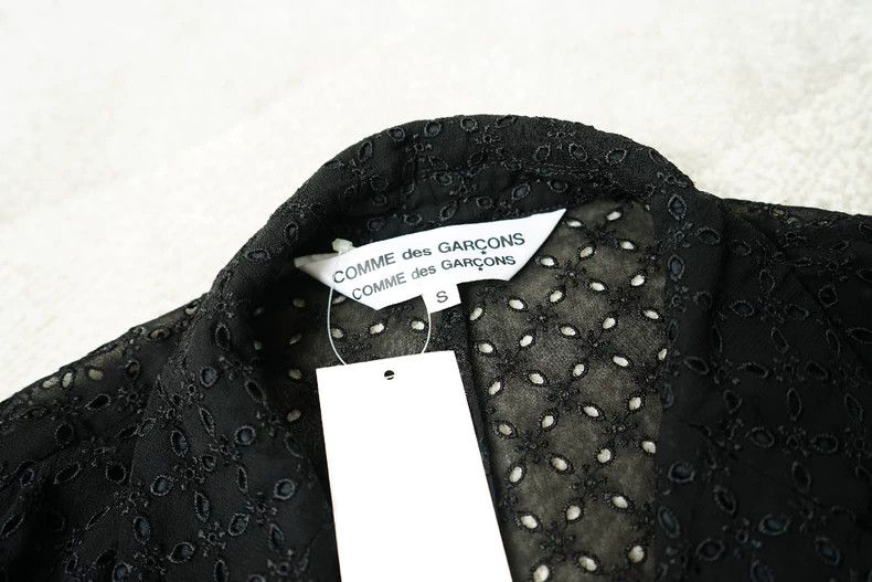 Comme des Garcons Comme des Garcons Rayon openwork embroidered jacket coat Size S / US 4 / IT 40 - 7 Thumbnail