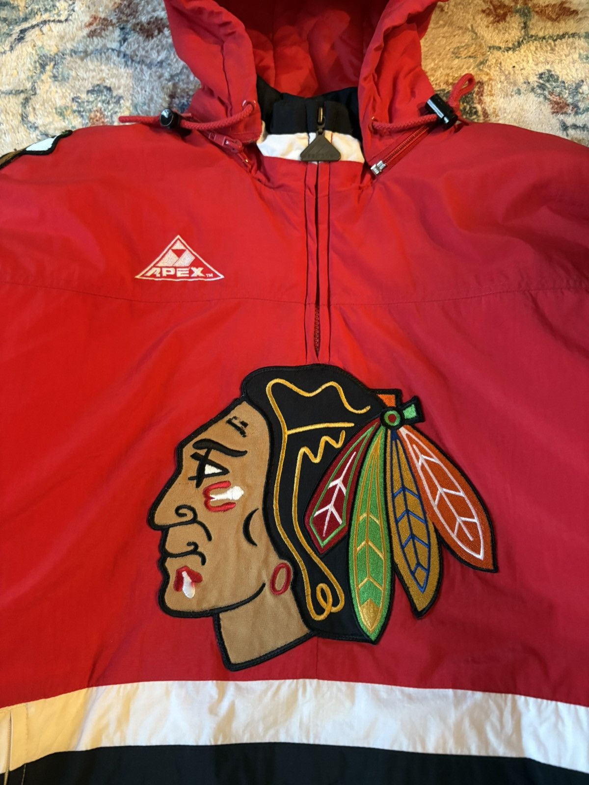 Vintage Vintage Apex NHL Chicago Blackhawks Pullover 1/4 Zip Jscket Size US S / EU 44-46 / 1 - 4 Thumbnail