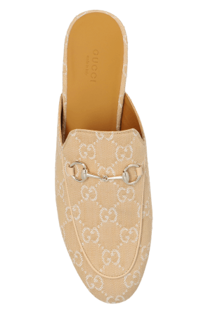 Gucci o1s1wg110425 GG Monogrammed Slides in Beige Size US 7.5 / IT 37.5 - 7 Thumbnail