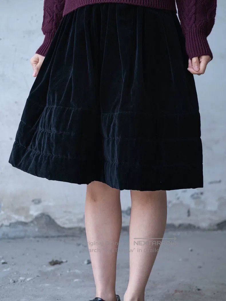 Comme des Garcons Comme Des Garcons size M Velvet Skirt Size 23" - 6 Thumbnail