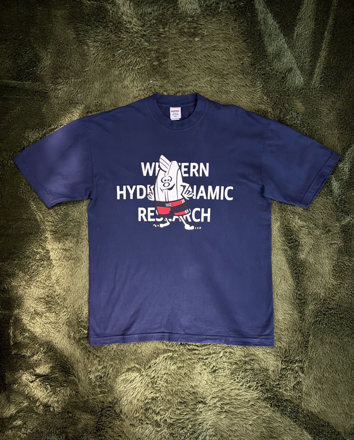 Western Hydrodynamic Research [XL] WHR X BIRDWELL collaboration logo printed T-shirts navy Size US XL / EU 56 / 4 - 1 Thumbnail