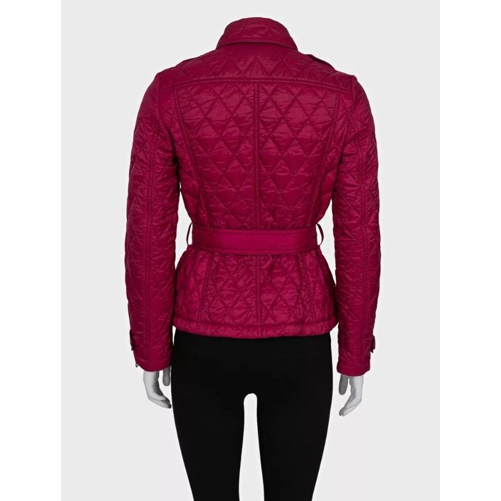Burberry Burberry Brit Pink Fitted Jacket - Size XS Size XS / US 0-2 / IT 36-38 - 3 Thumbnail