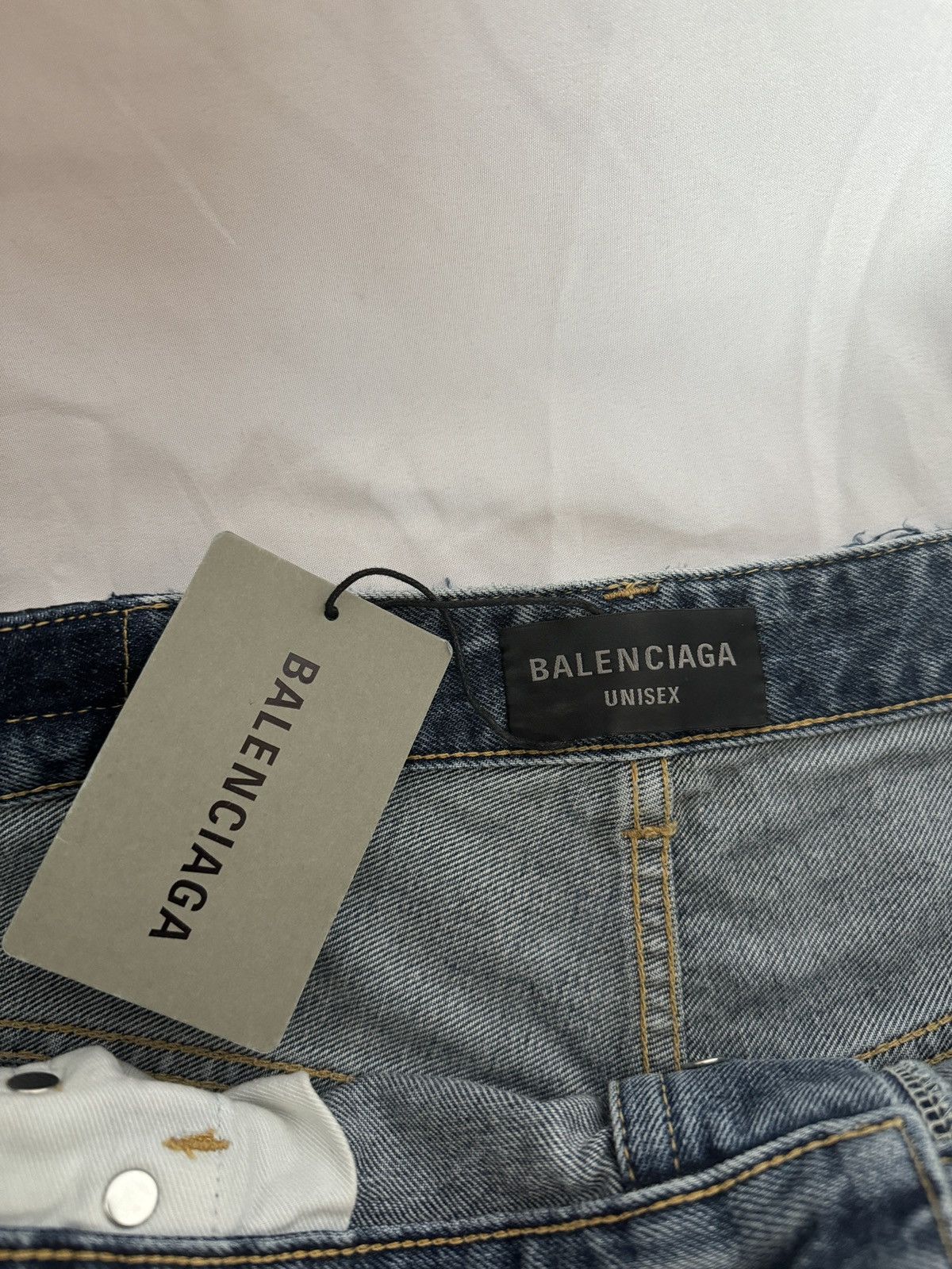 Balenciaga *RARE* Balenciaga SS23 Mud Oil Spilled Denim Baggy Version Size US 36 / EU 52 - 8 Thumbnail