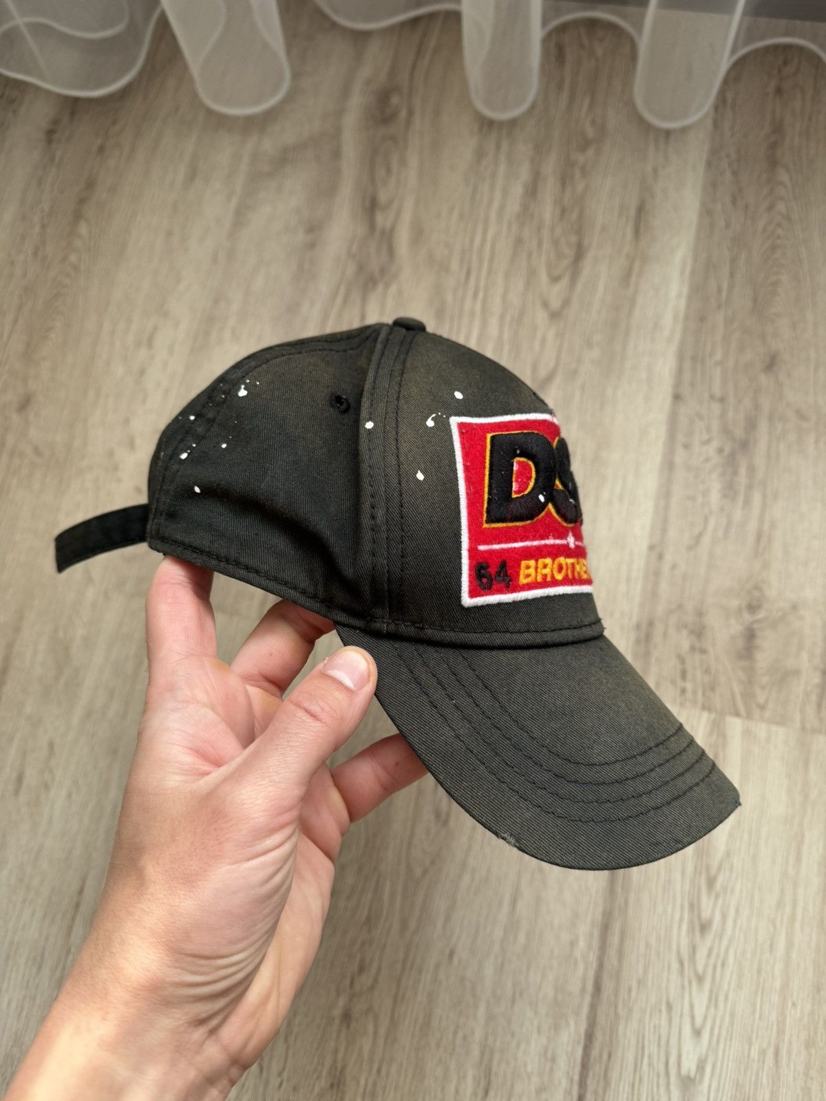 Dsquared2 Dsquared2 Black Baseball Cap AUTHENTIC distressed sun faded Size ONE SIZE - 2 Thumbnail