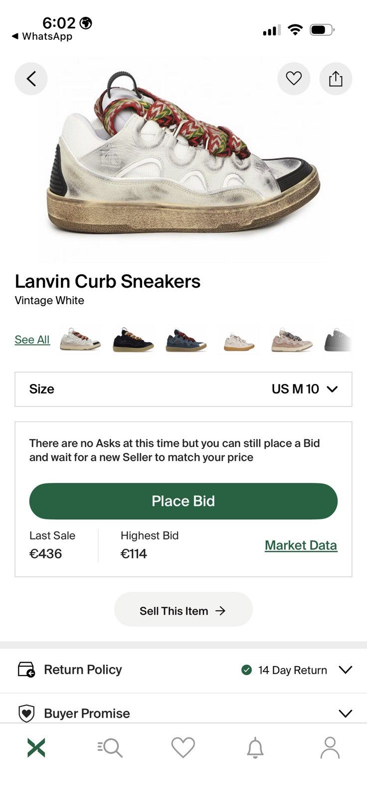 Lanvin *Rare* Lanvin curb vintage white Size US 10 / EU 43 - 11 Thumbnail