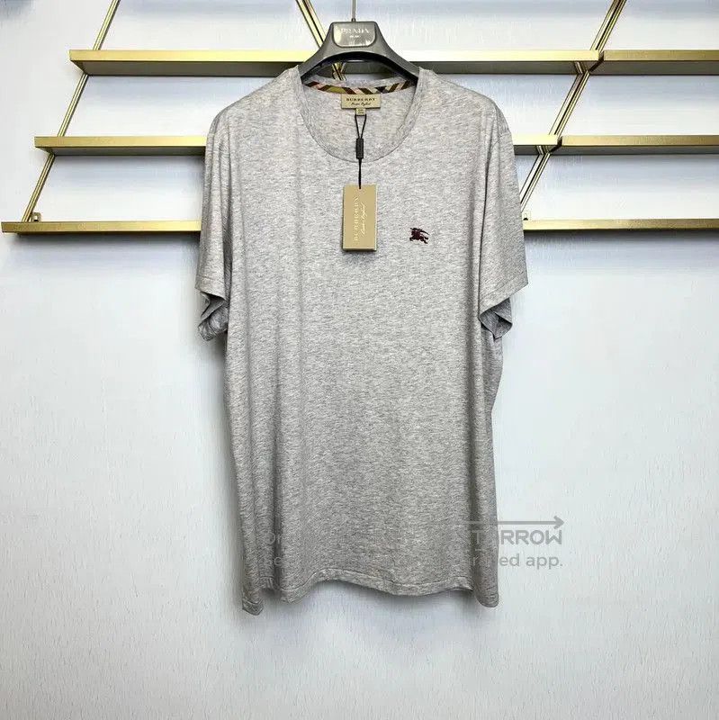 Burberry Burberry Gray Cotton Short Sleeve Shirt. Size US XXL / EU 58 / 5 - 1 Thumbnail