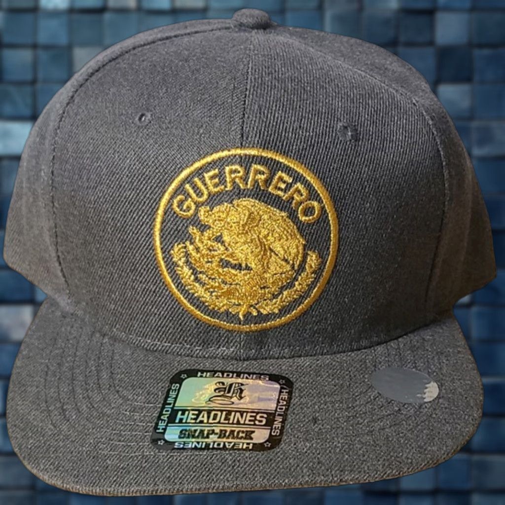 Vintage VINTAGE Guerrero Mexico Mexican State Snapback Baseball Cap Adult Gray Adjustable Mens Size ONE SIZE - 1 Thumbnail
