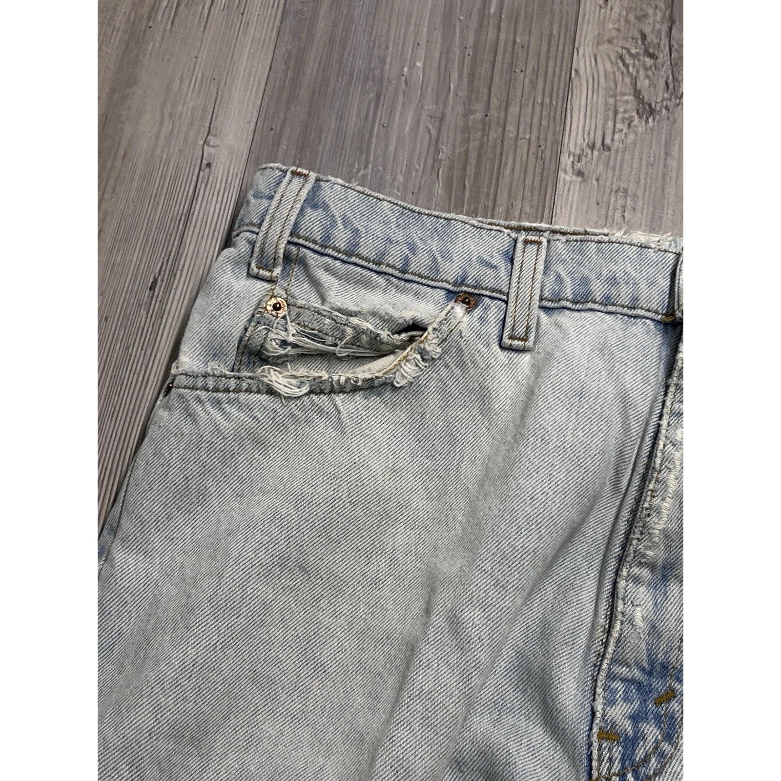 Levi's Levis- 550 Jeans 90s Orange Tab Distressed Denim USA Size US 36 / EU 52 - 6 Thumbnail
