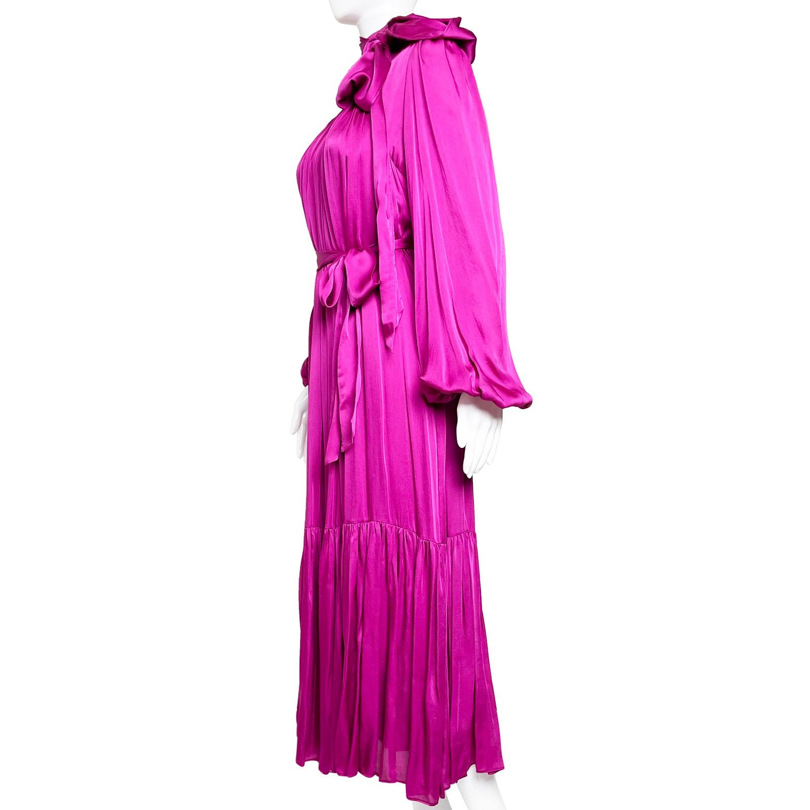 Zimmermann Tie Neck Silk Midi Dress Size S / US 4 / IT 40 - 2 Thumbnail
