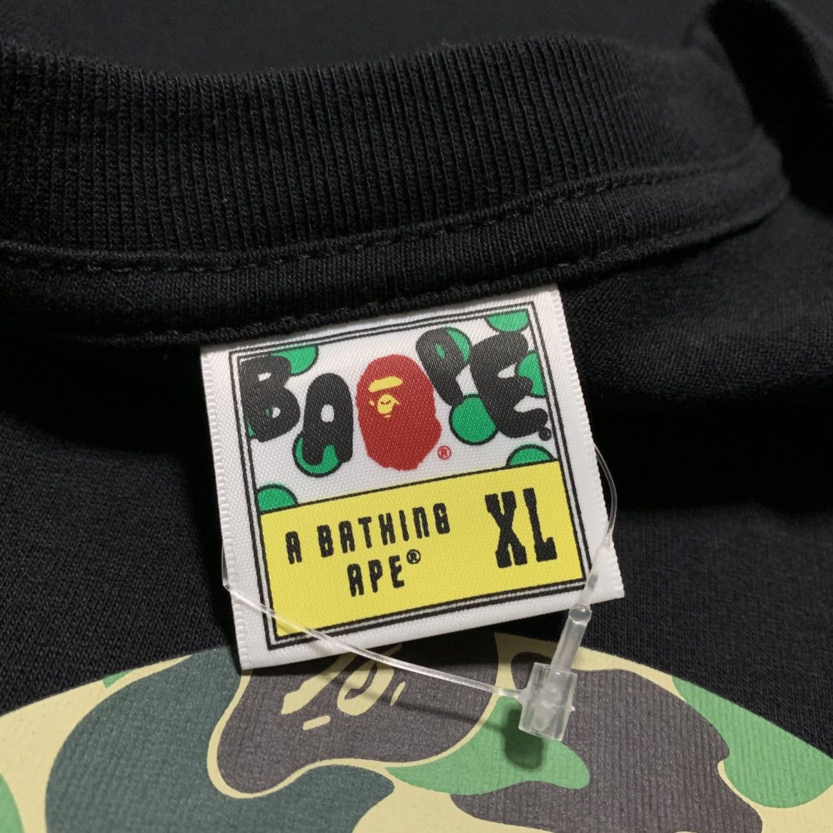 Bape Bape XL Baby Milo Green ABC Camo Black Tee A Bathing Ape Size US XL / EU 56 / 4 - 5 Thumbnail