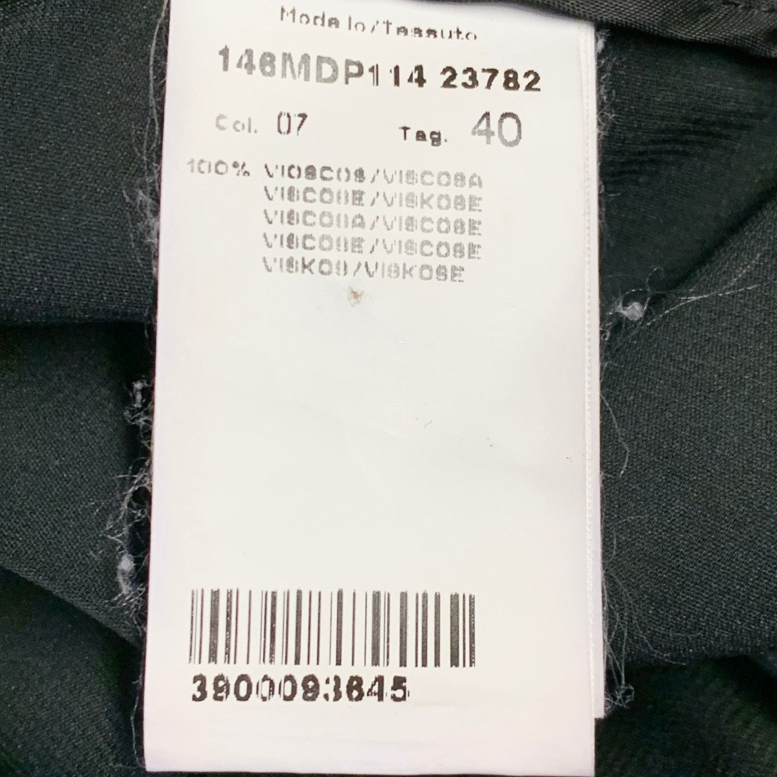MSGM Black Yellow Viscose Animal Print Tapered Zip Fly Pants Size 28" / US 6 / IT 42 - 5 Thumbnail