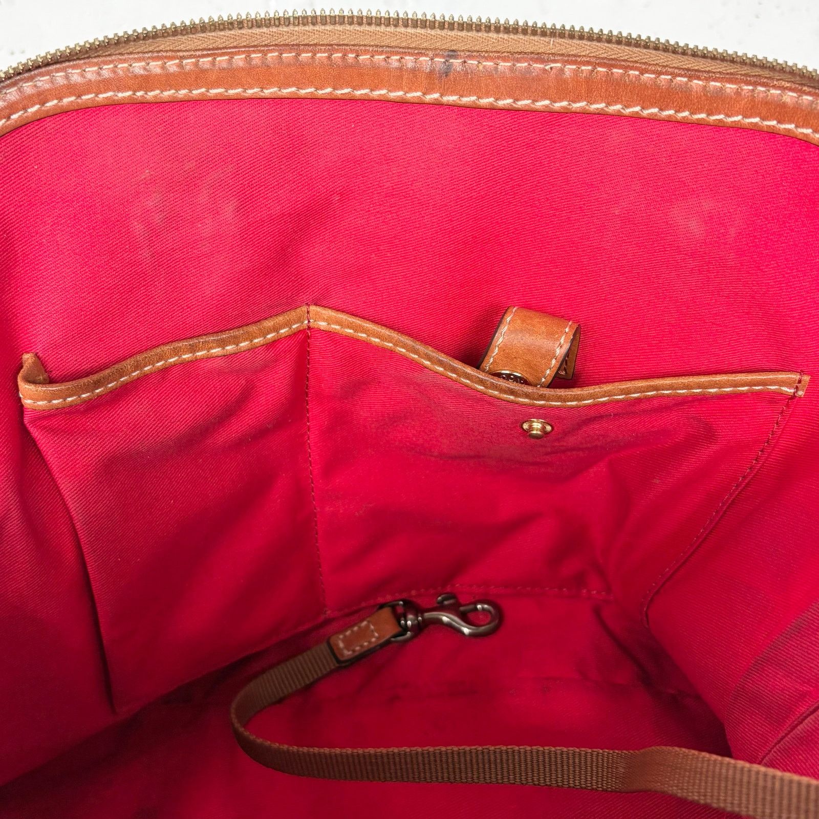 Dooney & Bourke Dooney & Bourke Zip Zip Pebble Grain Domed Satchel Blue Size ONE SIZE - 8 Thumbnail