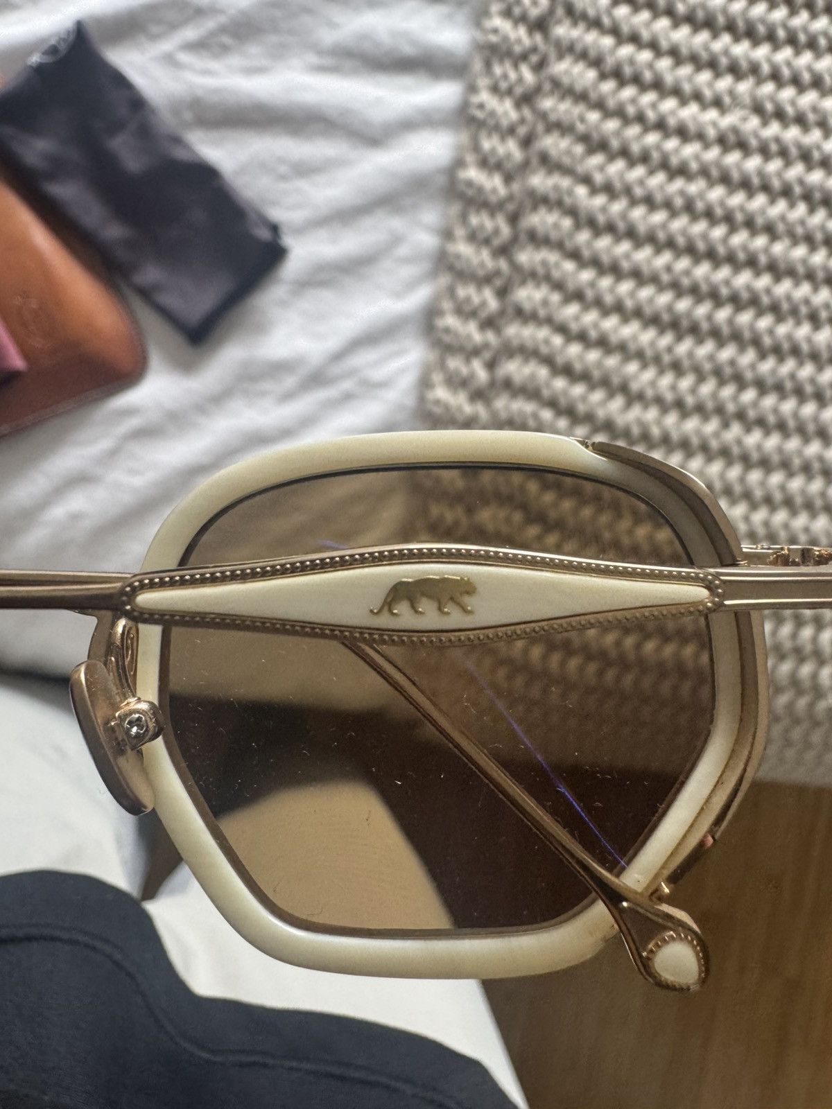 Other Sabyasachi x Morgenthal Frederics The Tolly Horn Sunglasses Size ONE SIZE - 11 Thumbnail