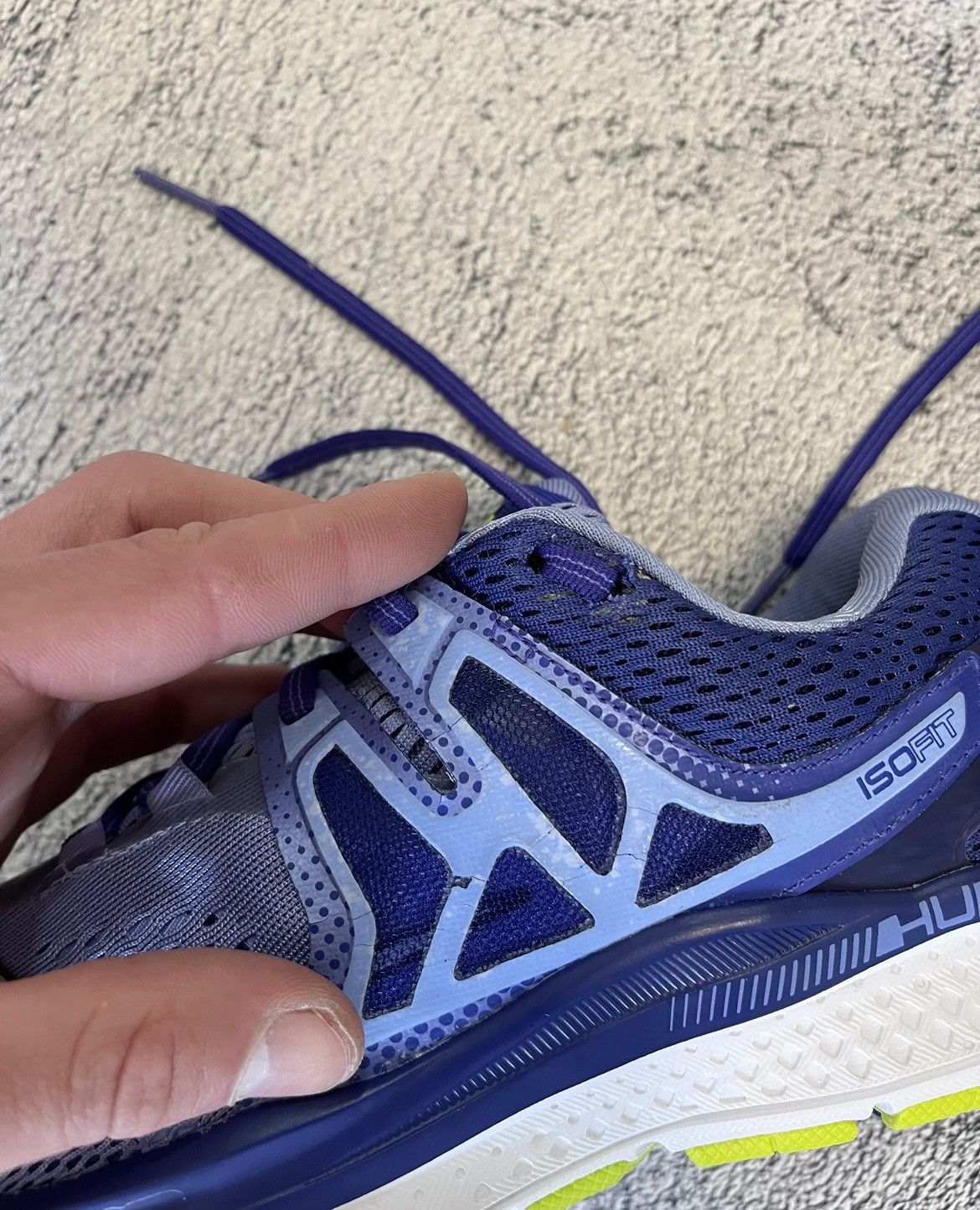 Saucony Saucony Hurricane ISO 3 W Women’s Running Shoes Purple Navy Size US 8.5 / IT 38.5 - 19 Thumbnail
